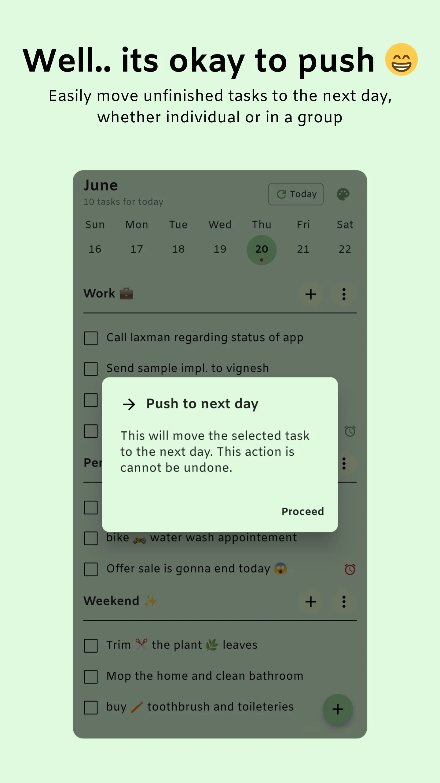Done - minimal weekly planner | Indus Appstore | Screenshot