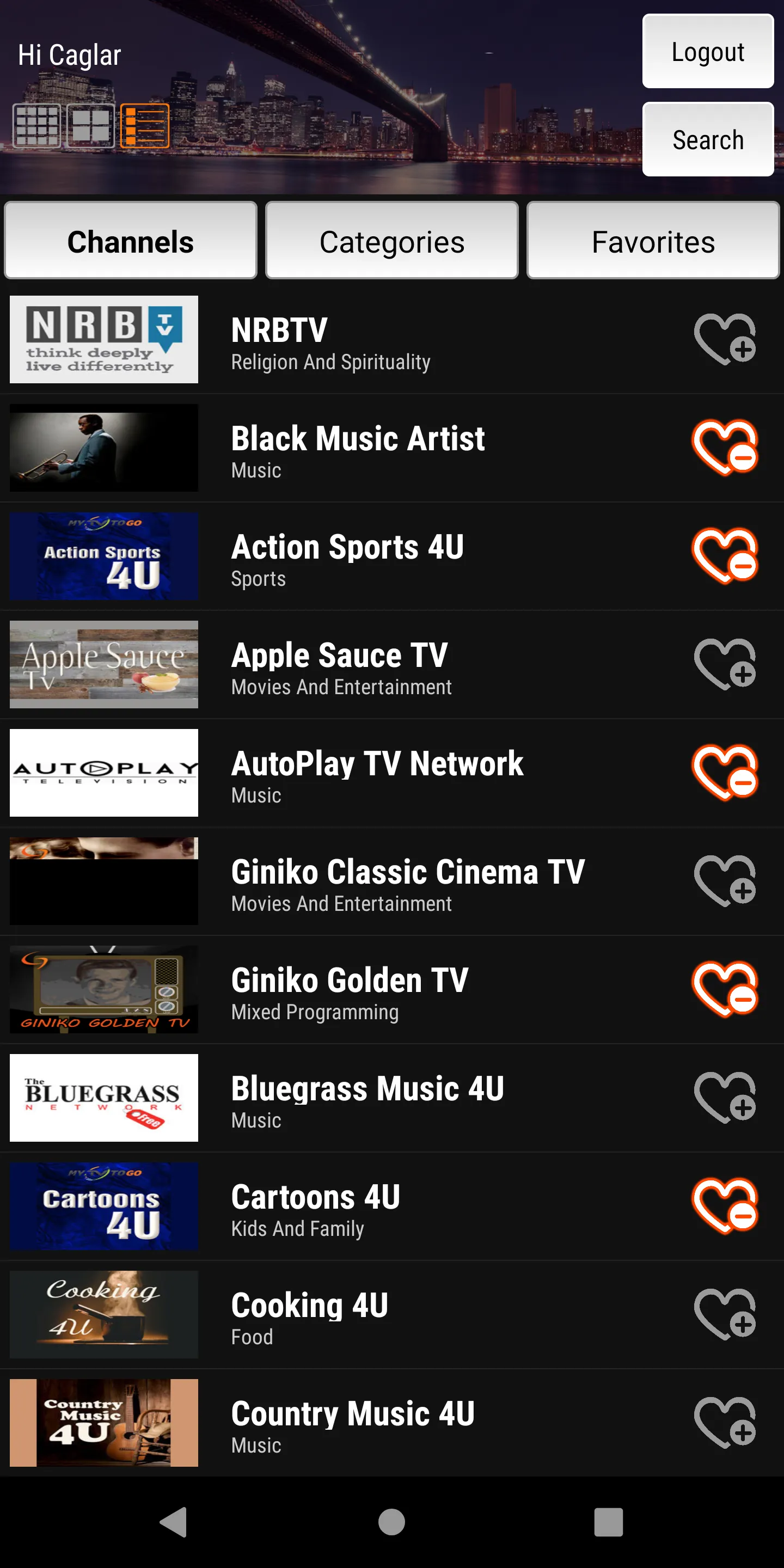 Giniko USA TV | Indus Appstore | Screenshot