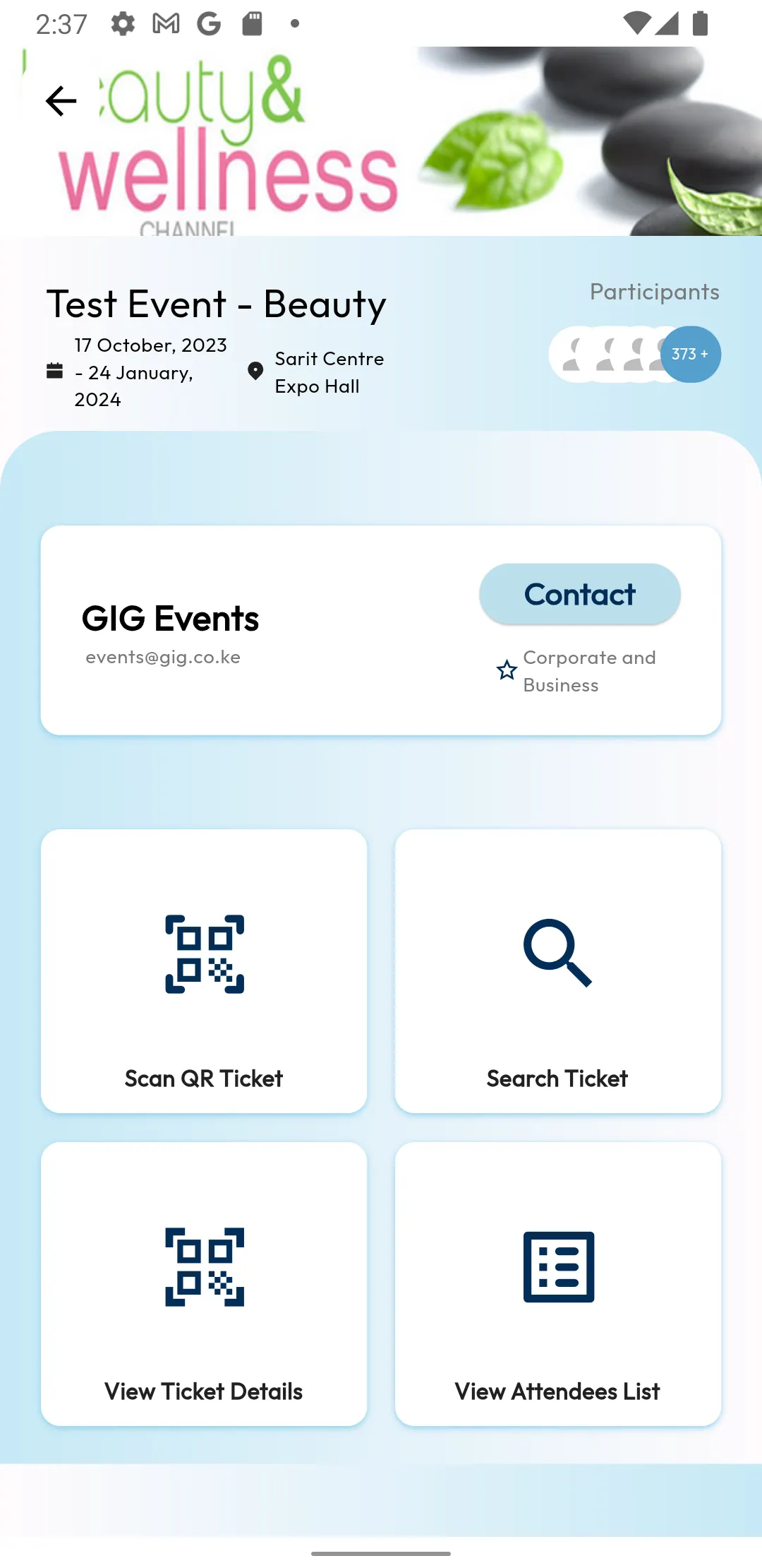 GIG Events | Indus Appstore | Screenshot