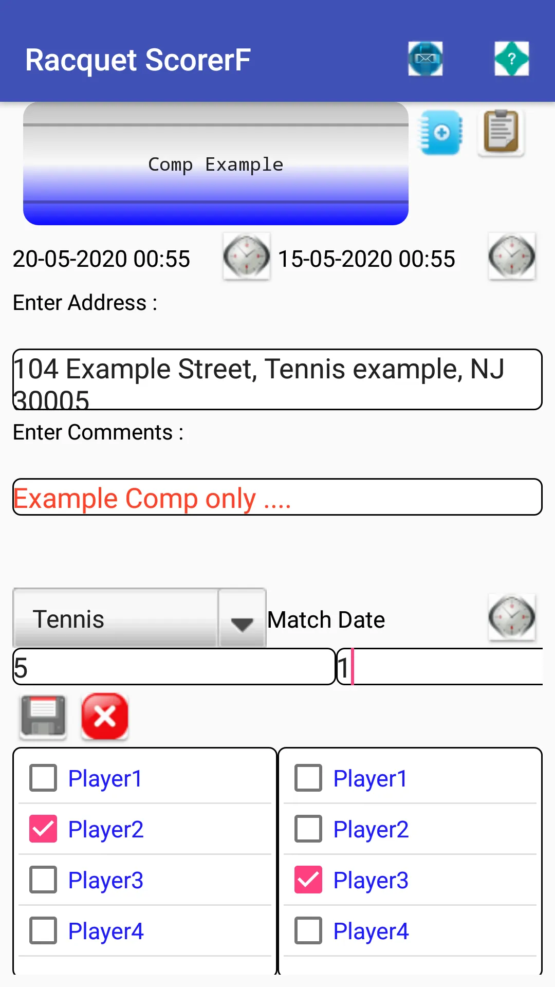 Racquet Match Scorer | Indus Appstore | Screenshot