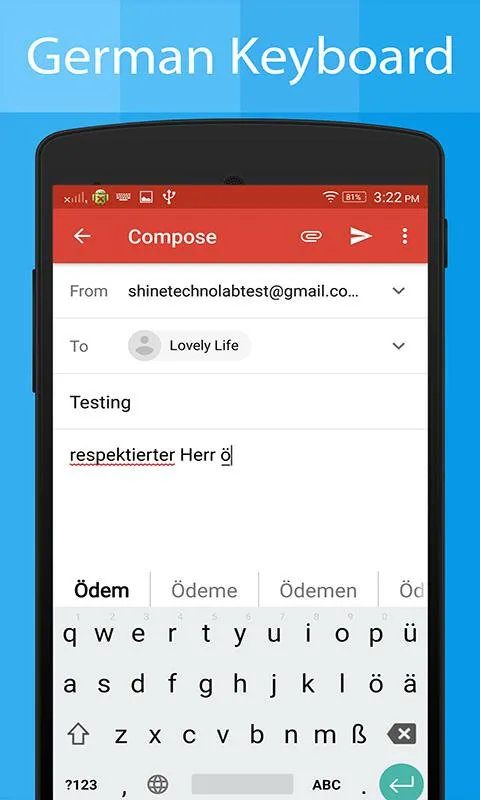 German Keyboard and Translator | Indus Appstore | Screenshot