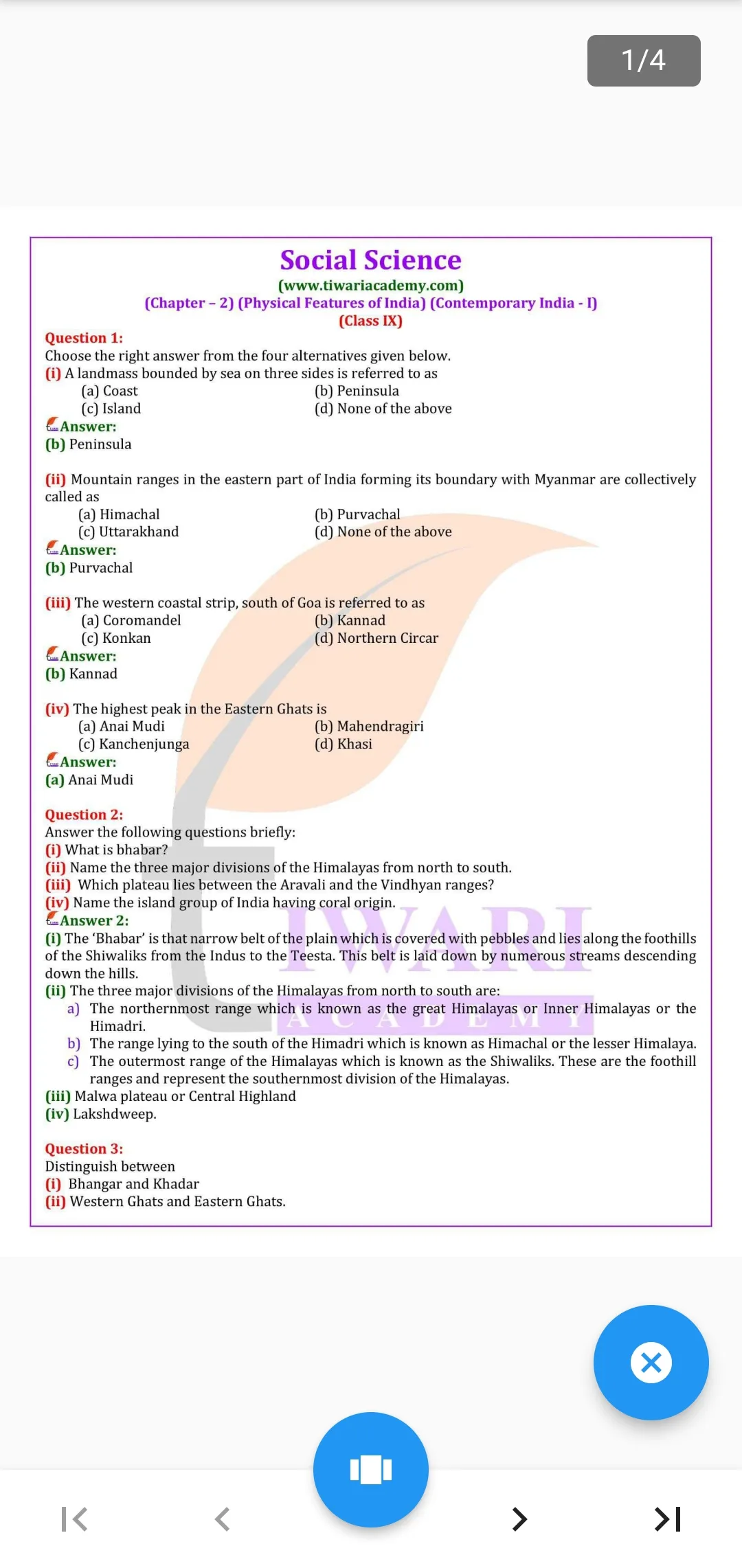 Class 9 Social Science 2024-25 | Indus Appstore | Screenshot