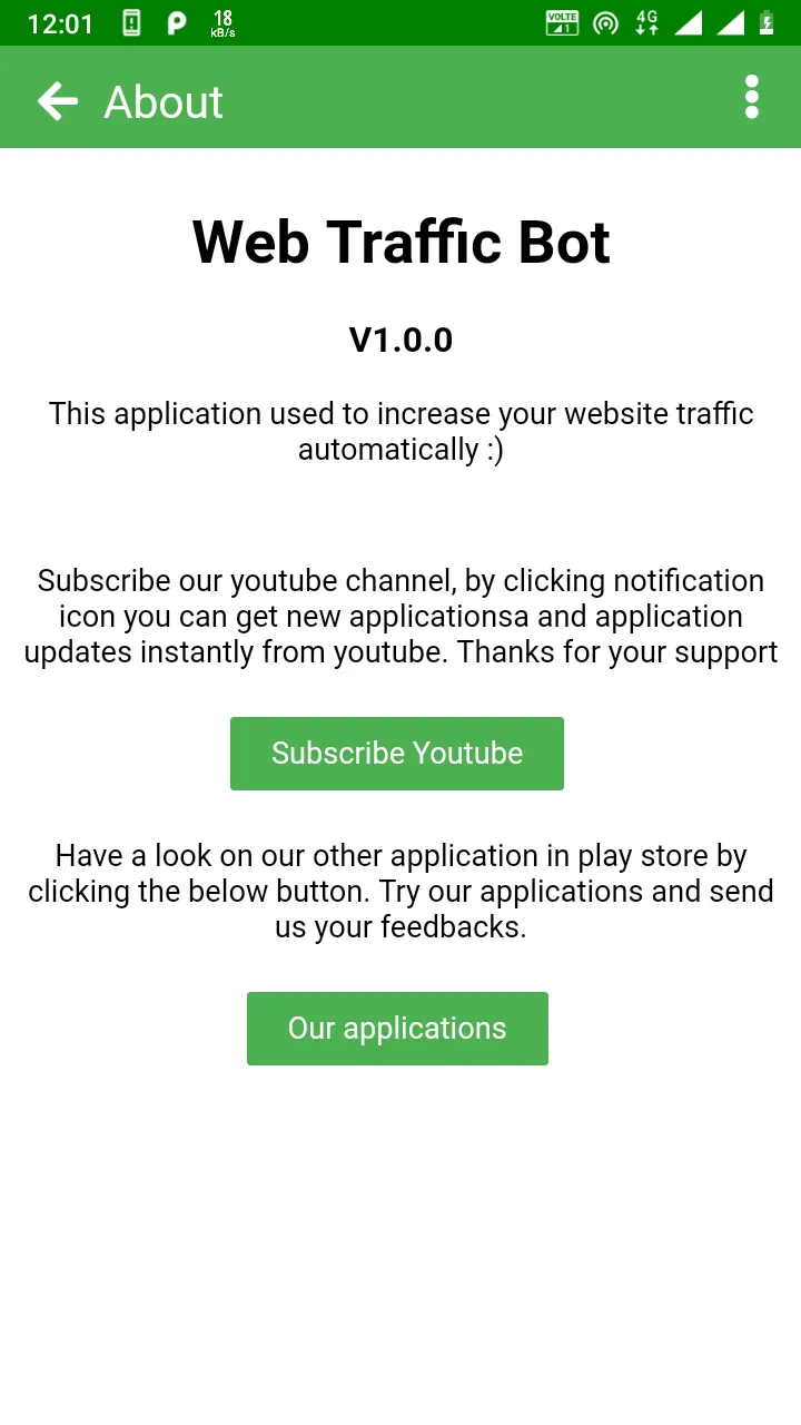 Web Traffic Bot | Indus Appstore | Screenshot