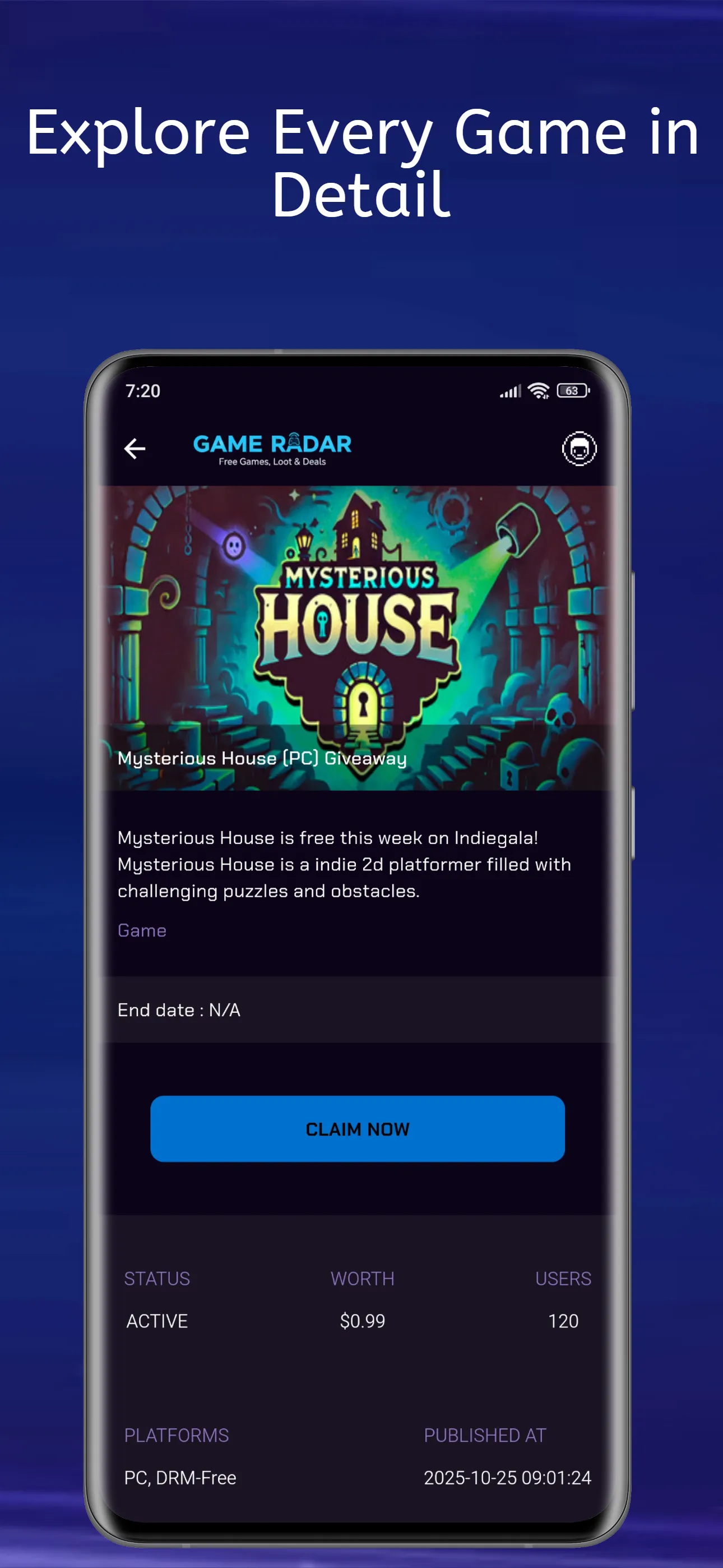 Game Radar - Freebie Tracker | Indus Appstore | Screenshot