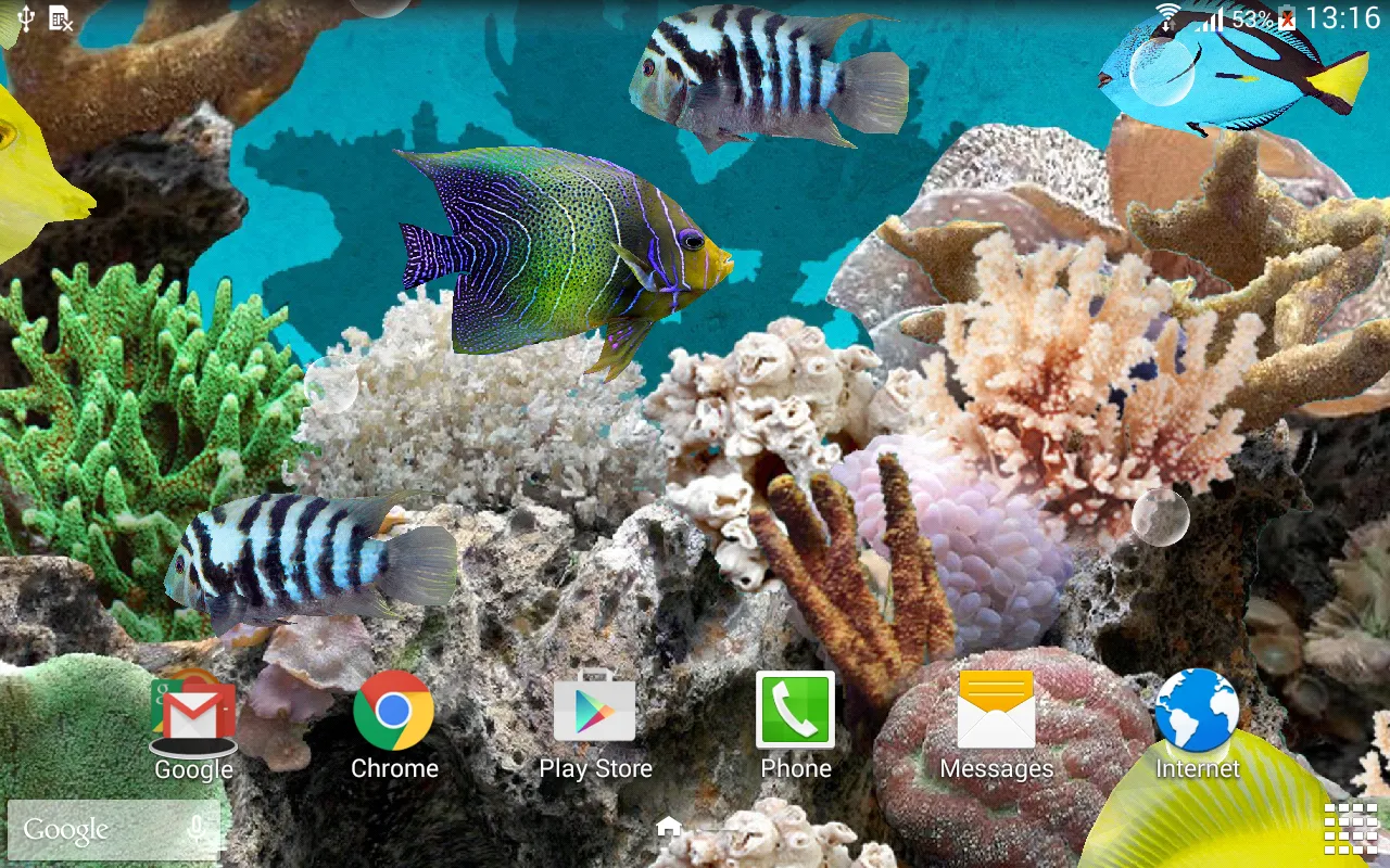 Coral Fish 3D Live Wallpaper | Indus Appstore | Screenshot