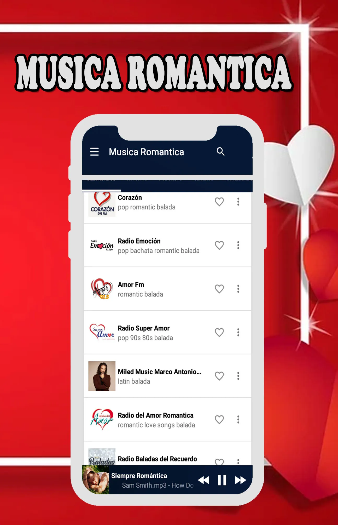 Musica Romantica Variada | Indus Appstore | Screenshot