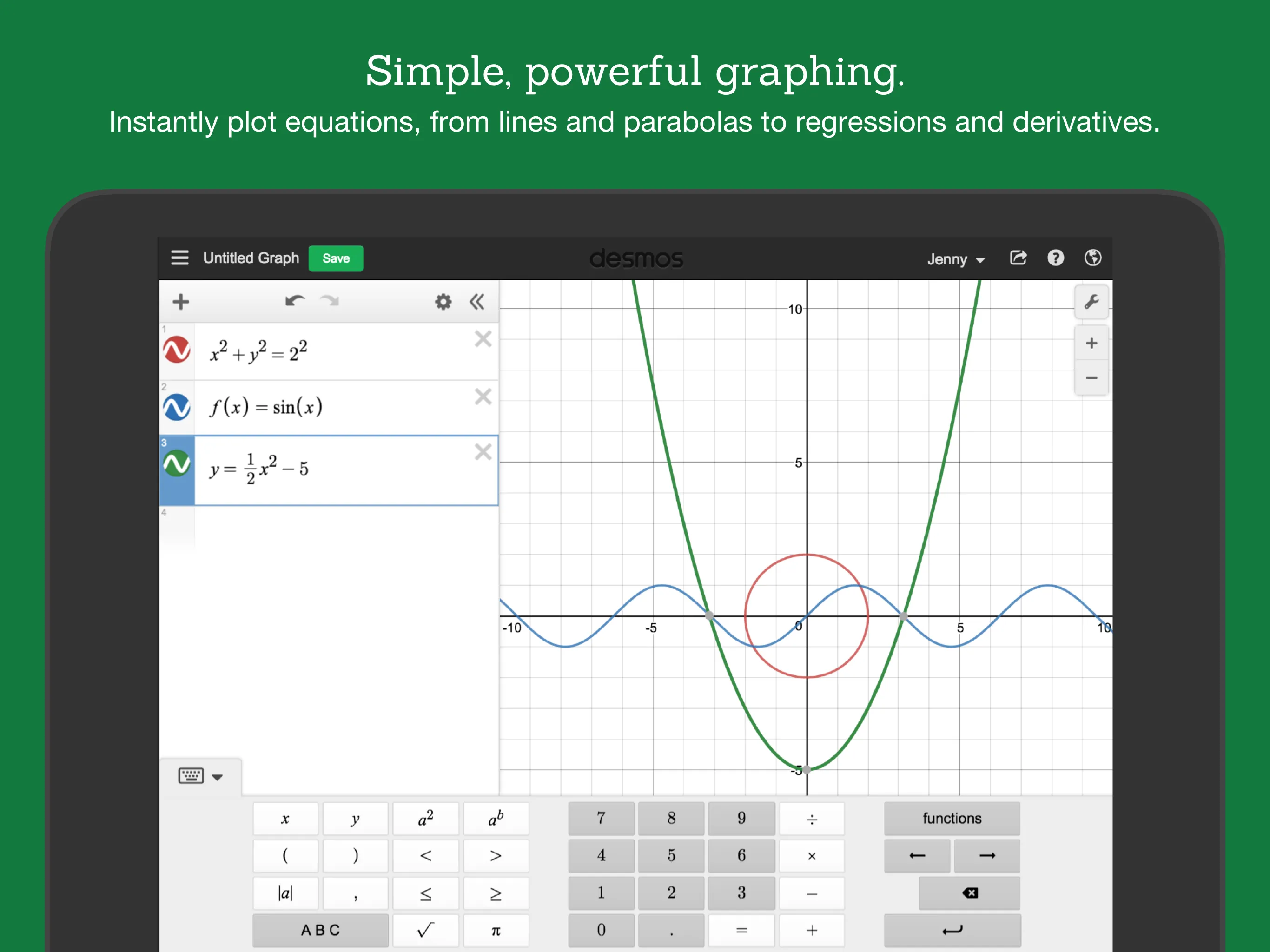 Desmos Graphing Calculator | Indus Appstore | Screenshot