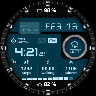 Digitec Watch Face | Indus Appstore | Screenshot