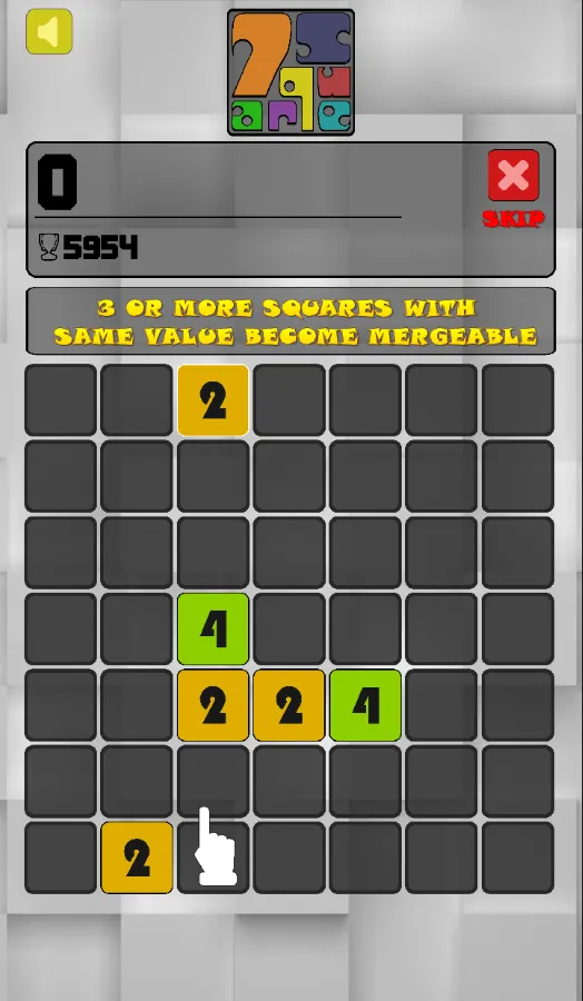 7 Square - Number Merge Puzzle | Indus Appstore | Screenshot