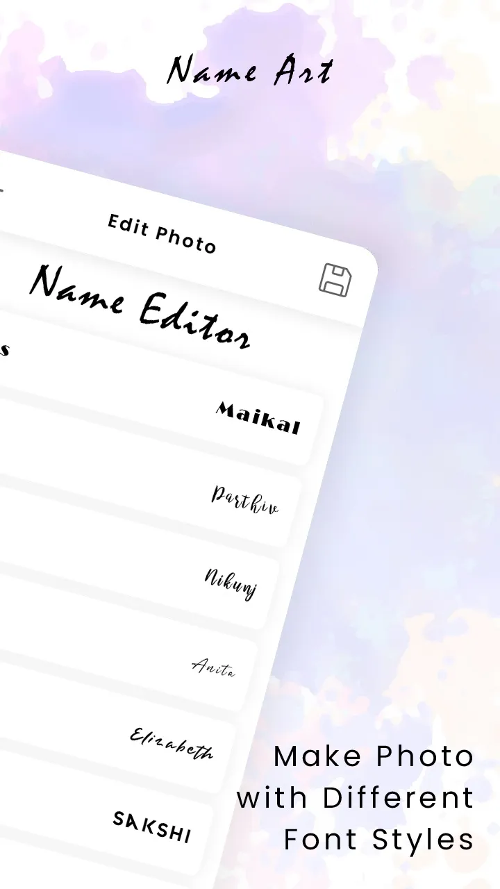 My NameArt - Make Stylish Name | Indus Appstore | Screenshot