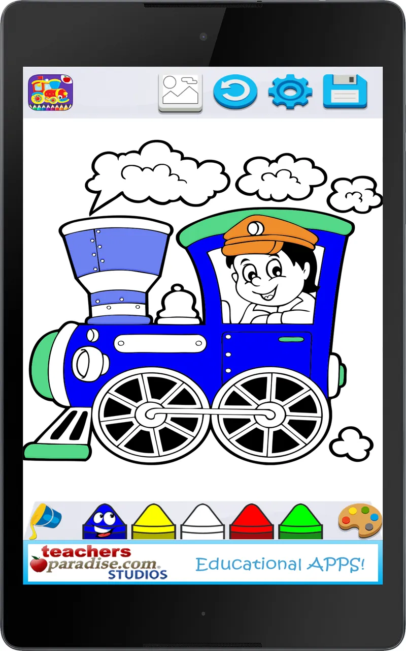 Trains & Locomotives Coloring  | Indus Appstore | Screenshot