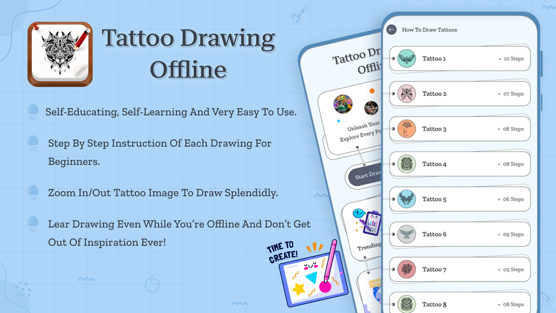 How To Draw Tattoos Offline | Indus Appstore | Screenshot