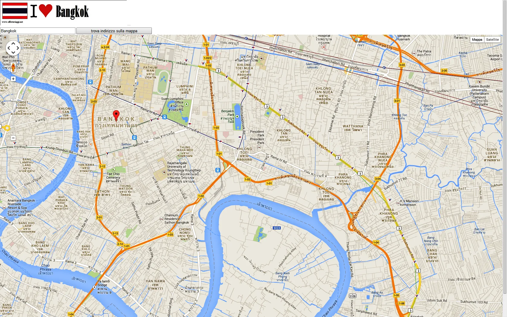 Bangkok map | Indus Appstore | Screenshot