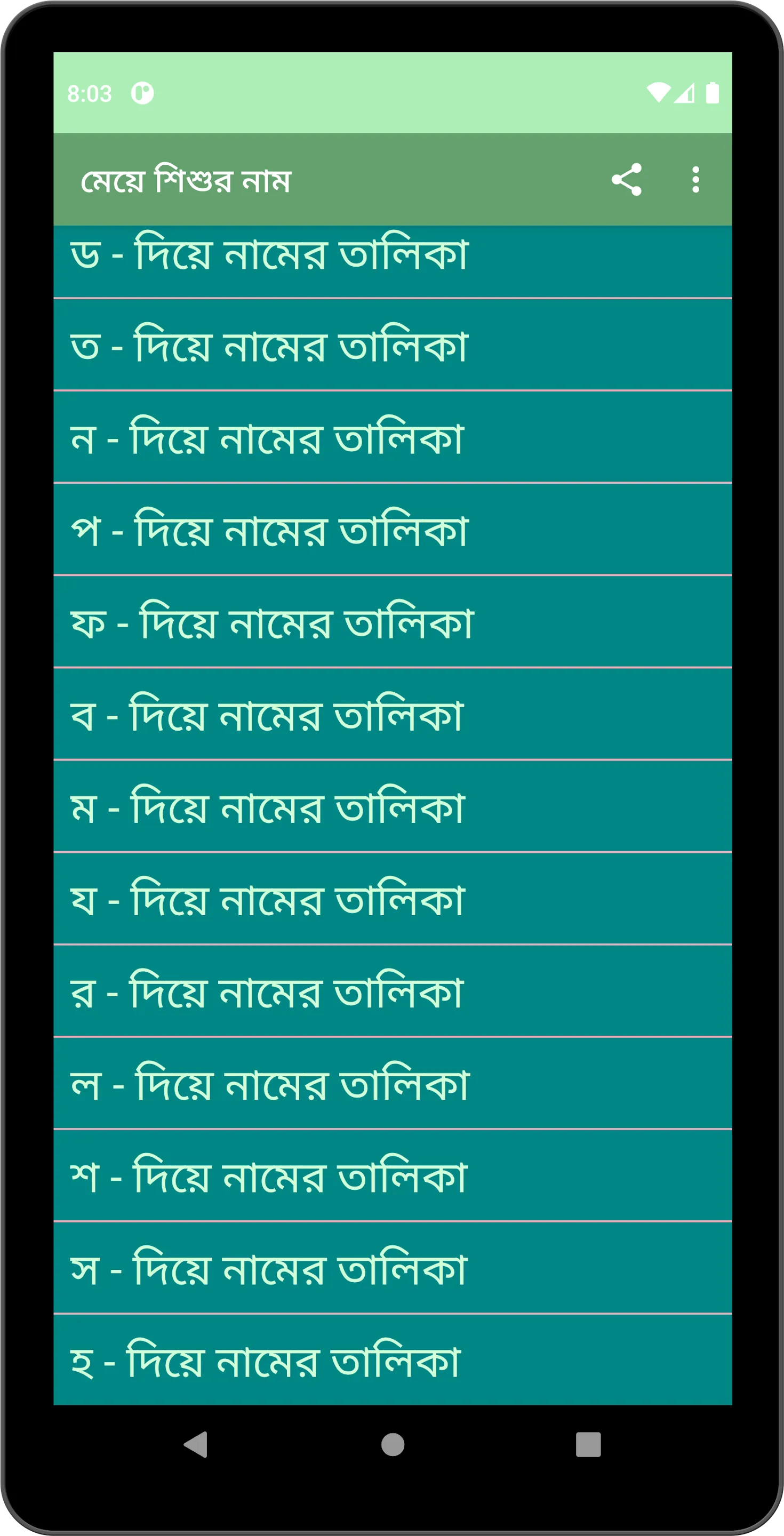 মেয়ে শিশুদের সুন্দর নাম | Indus Appstore | Screenshot