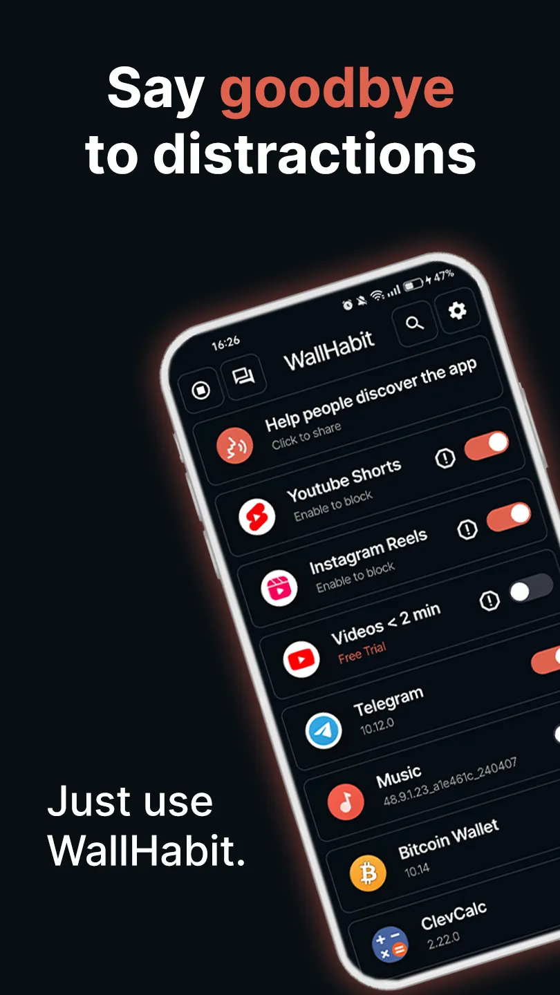 WallHabit Block Shorts & Reels | Indus Appstore | Screenshot