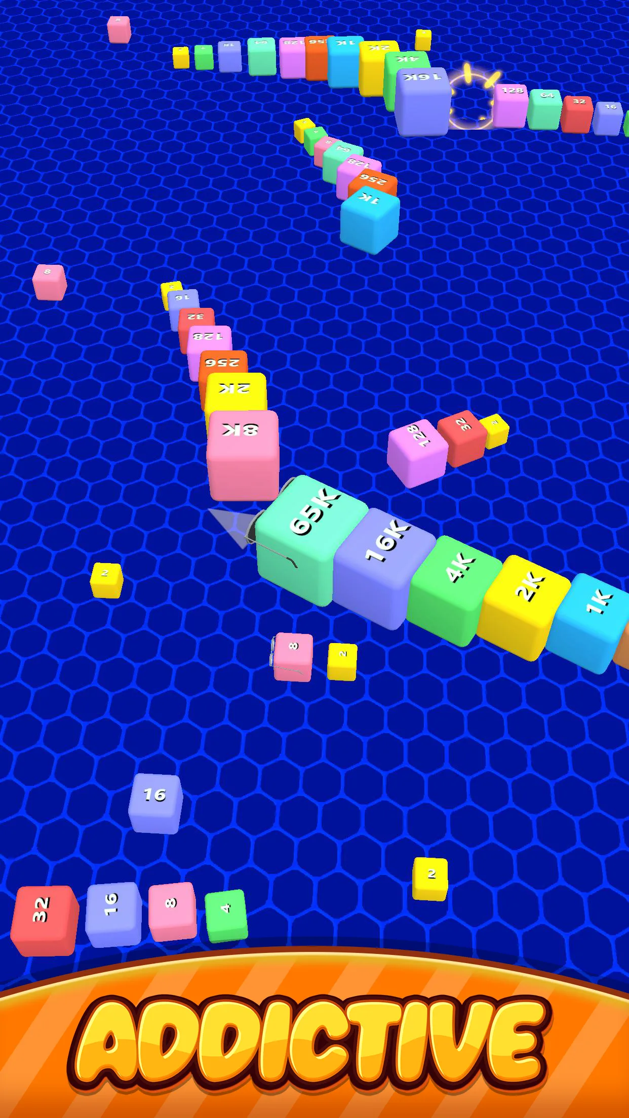 2048 Snake : Number Cube Snake | Indus Appstore | Screenshot