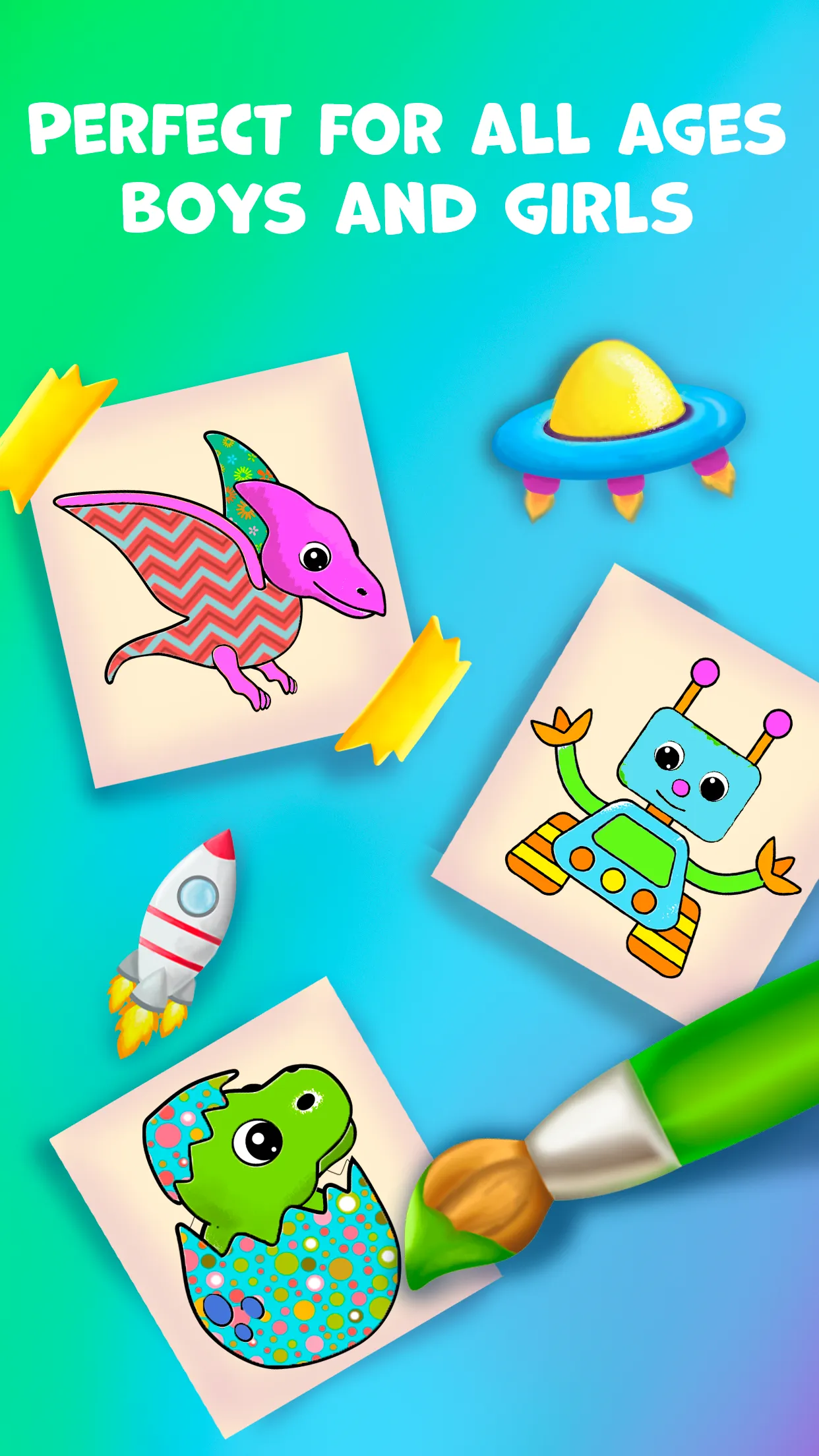 Baby coloring book for kids 2+ | Indus Appstore | Screenshot