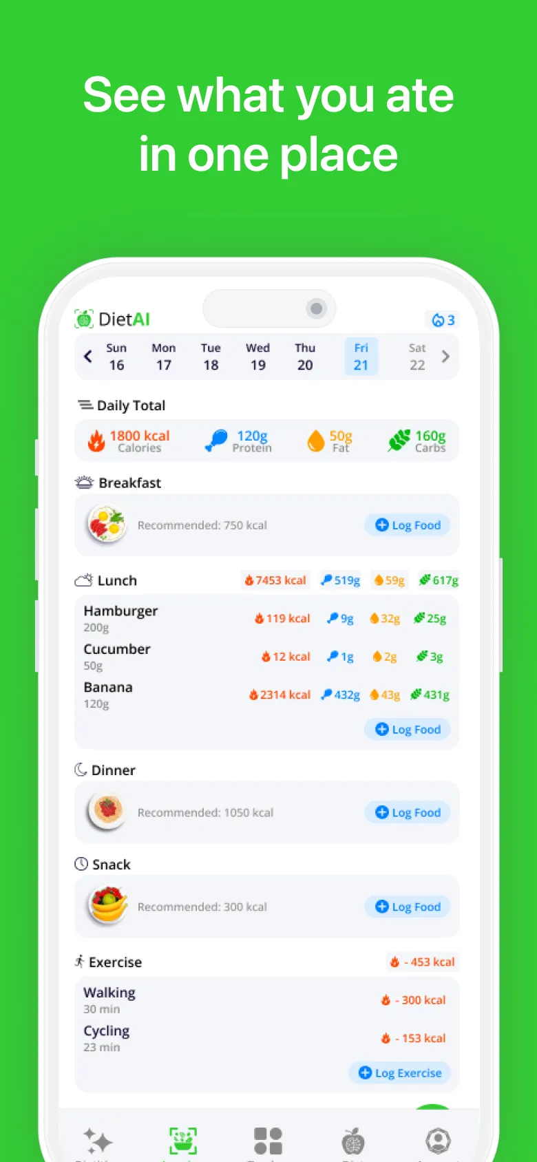 Calorie Counter・Planner・DietAI | Indus Appstore | Screenshot