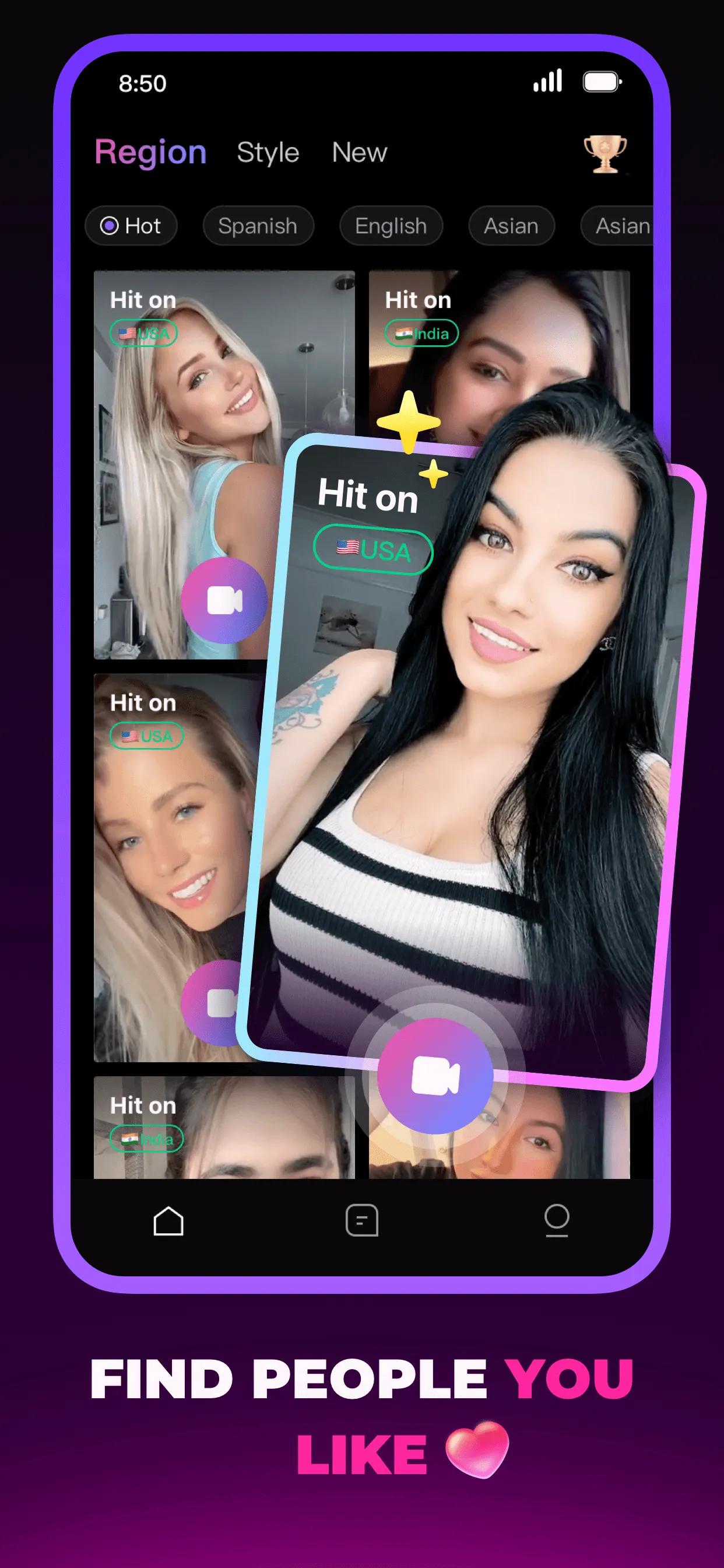 Hit on! - Live for Video Chat | Indus Appstore | Screenshot