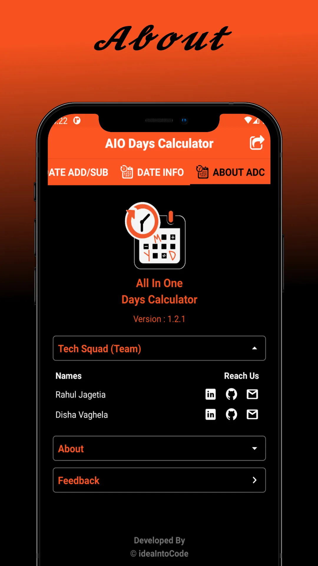 AIO Days Calc | Indus Appstore | Screenshot