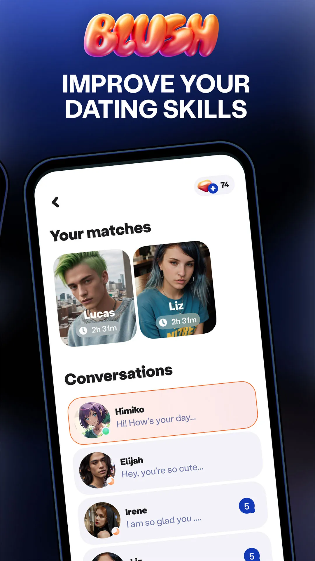 Blush: AI Dating Simulator | Indus Appstore | Screenshot