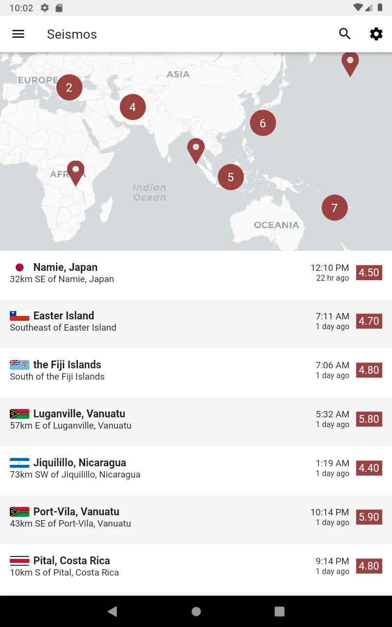 Seismos: Worldwide Earthquake  | Indus Appstore | Screenshot