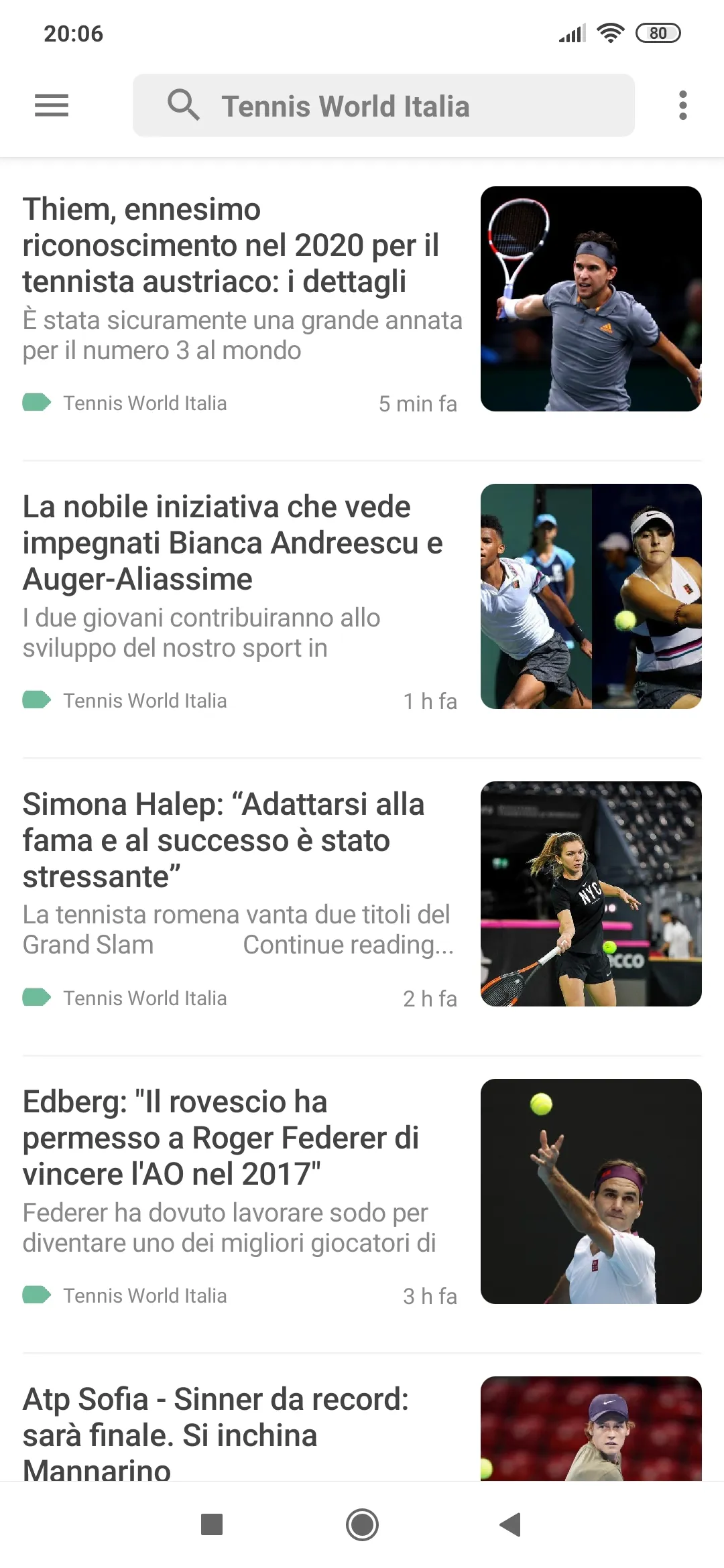 News - Tennis Italia | Indus Appstore | Screenshot