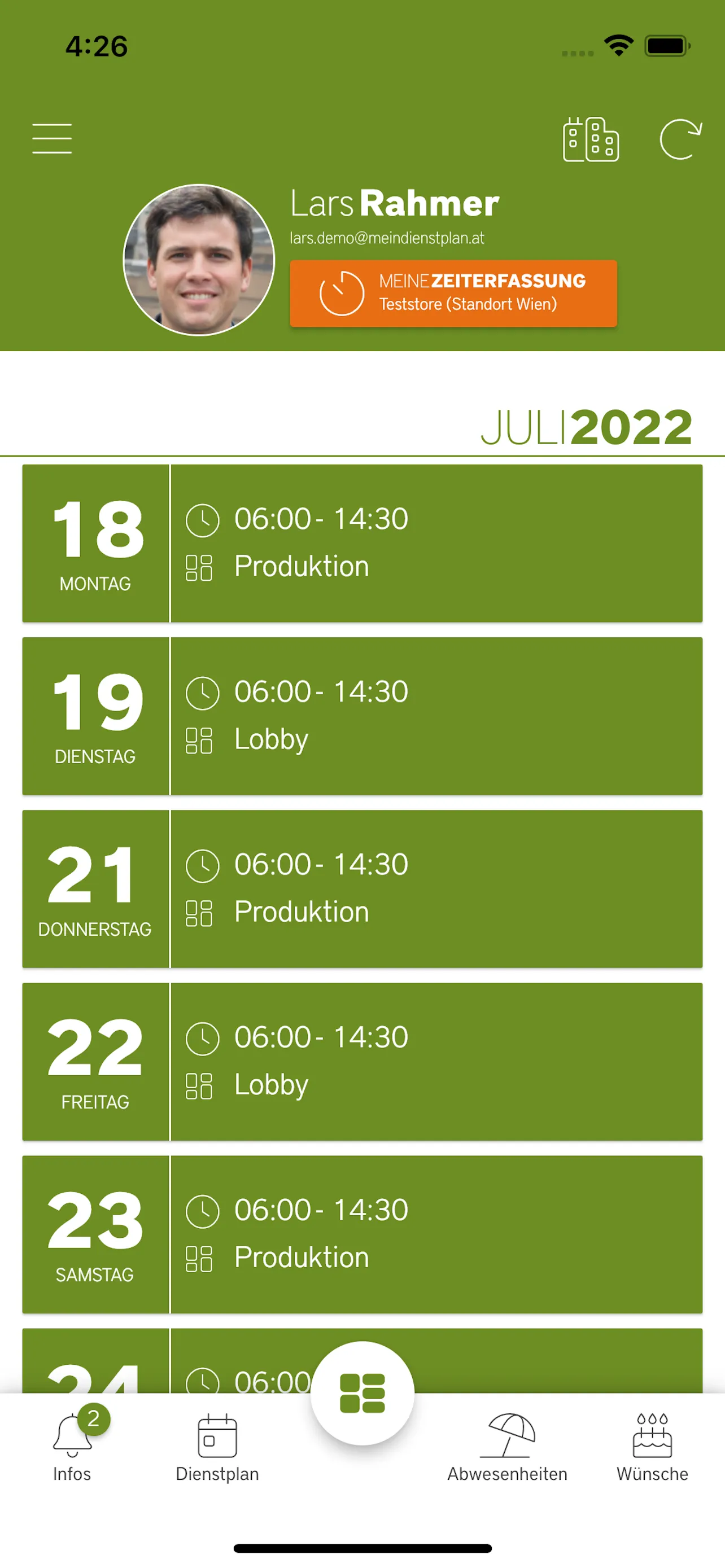 MeinDienstplan | Indus Appstore | Screenshot