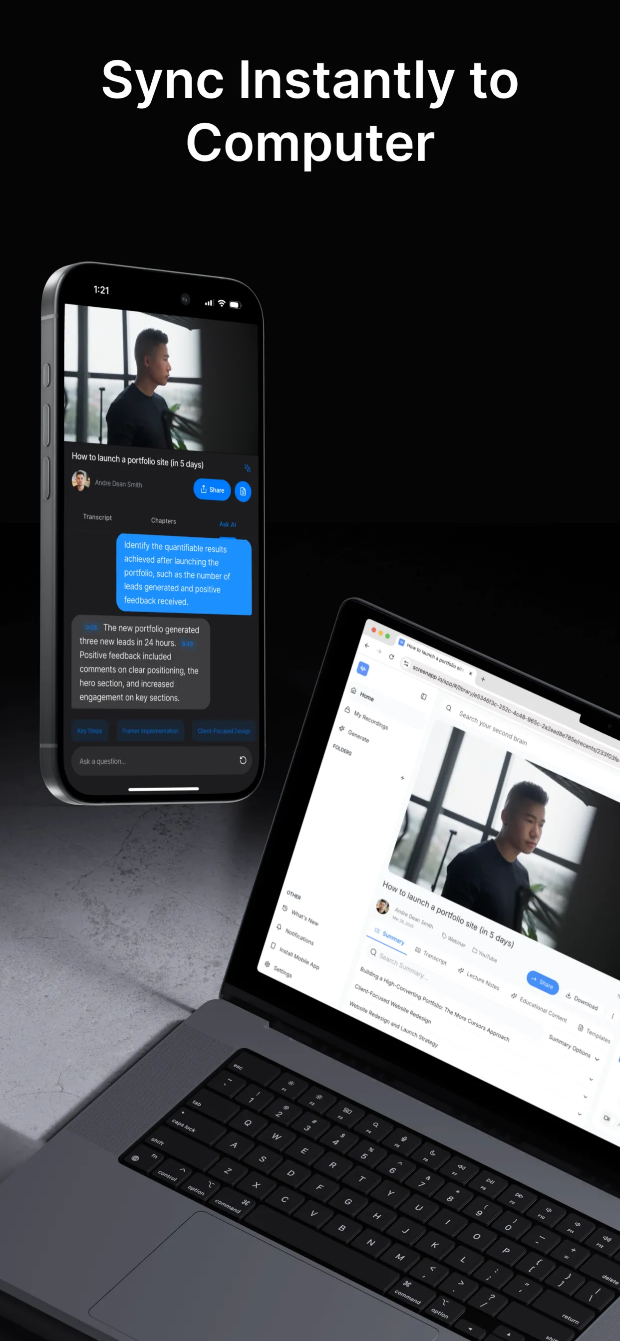 ScreenApp Meeting Minutes AI | Indus Appstore | Screenshot