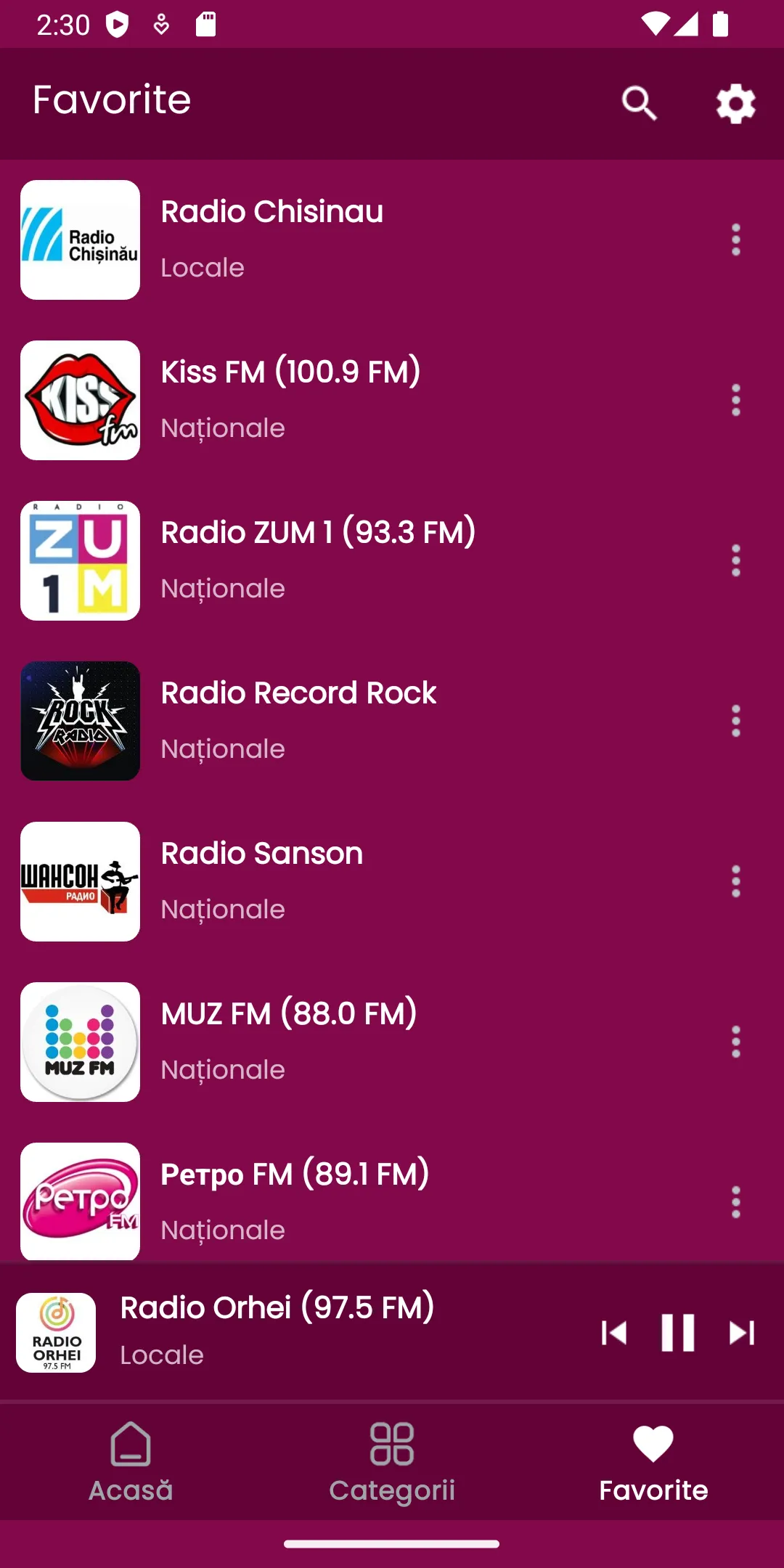 Radiouri din Moldova | Indus Appstore | Screenshot