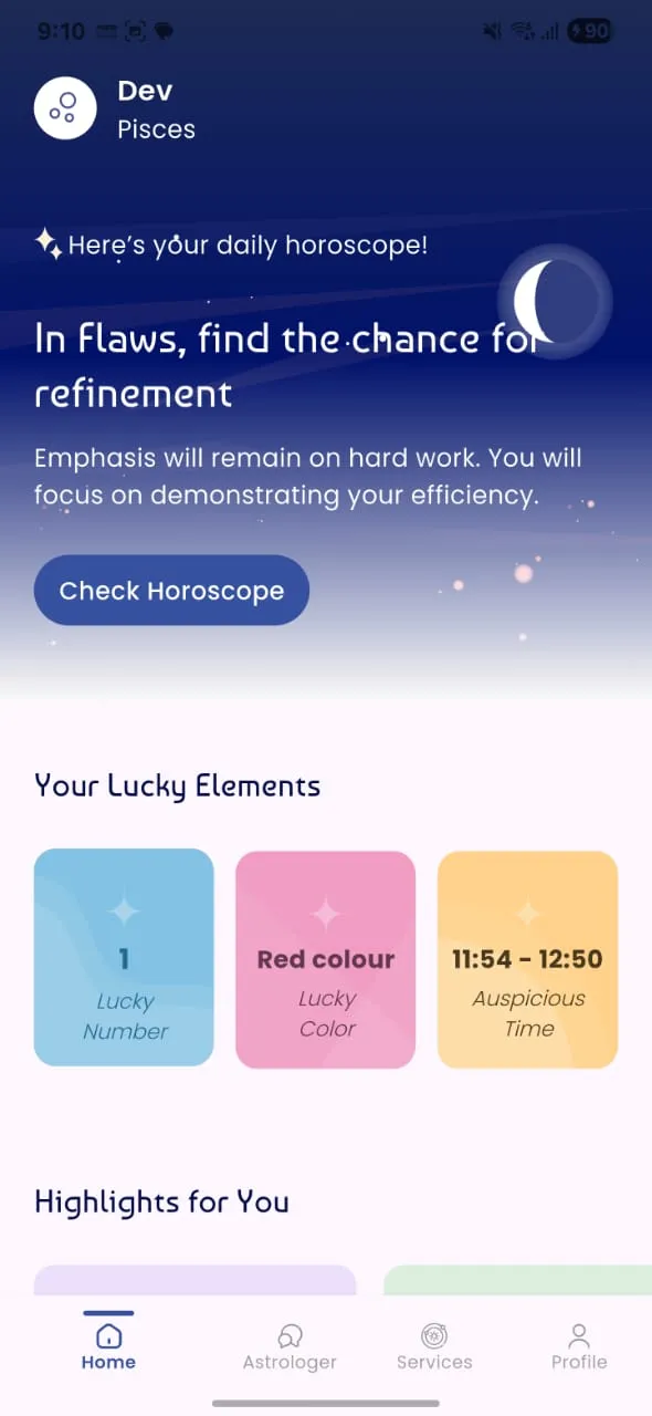 Horocosmo - Talk To Astrologer | Indus Appstore | Screenshot