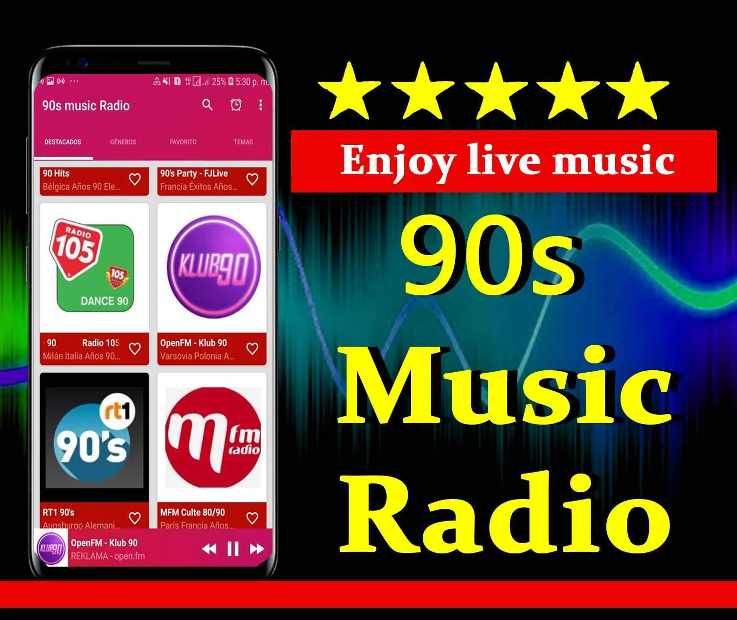 90s Music radio | Indus Appstore | Screenshot