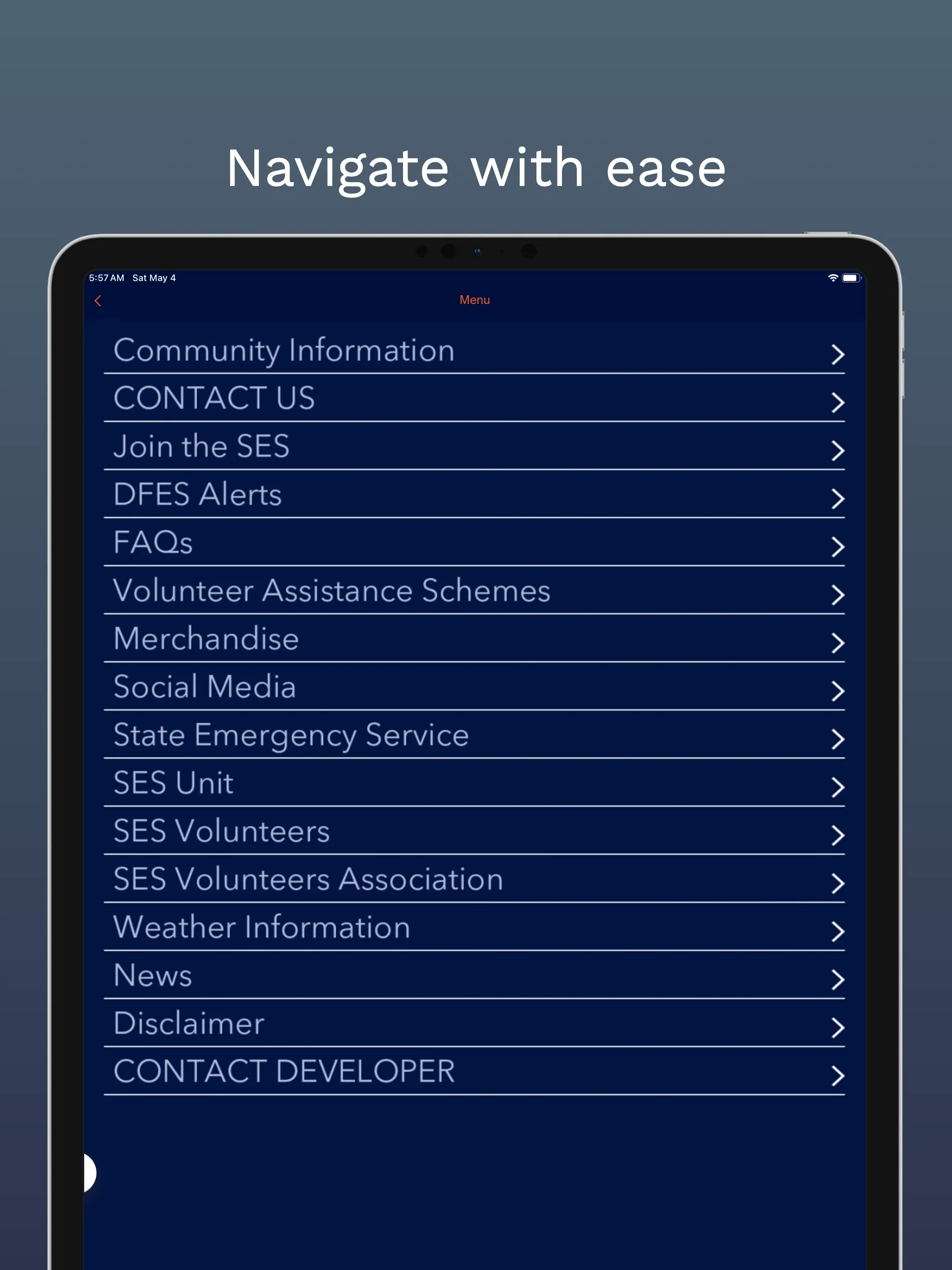 SES Volunteer Assoc. SESVA | Indus Appstore | Screenshot