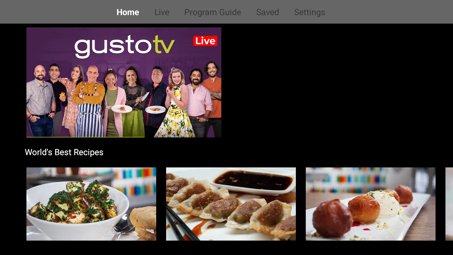 Gusto TV | Indus Appstore | Screenshot