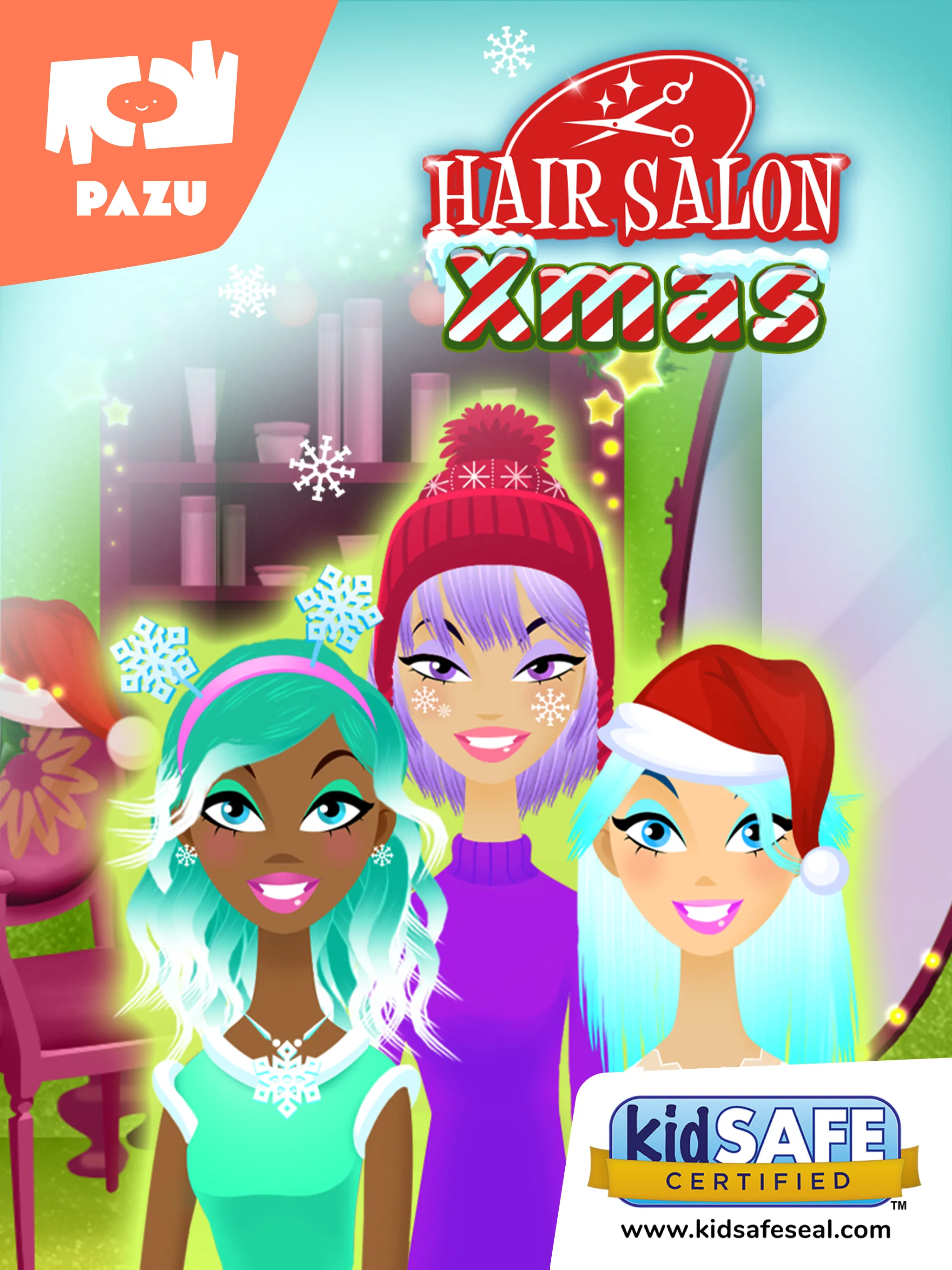 Girls Hair Salon Christmas | Indus Appstore | Screenshot