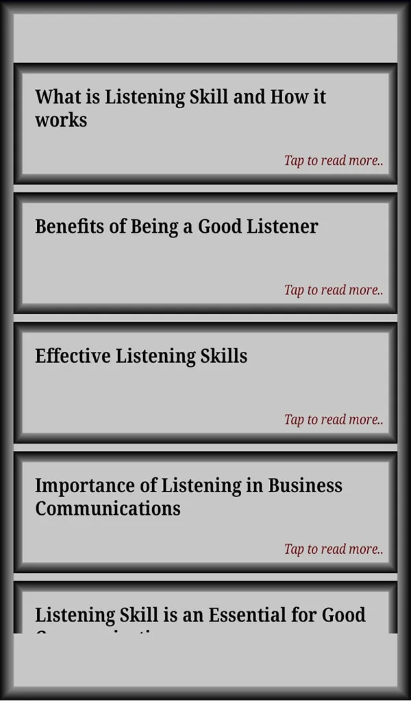 Listening Skills | Indus Appstore | Screenshot