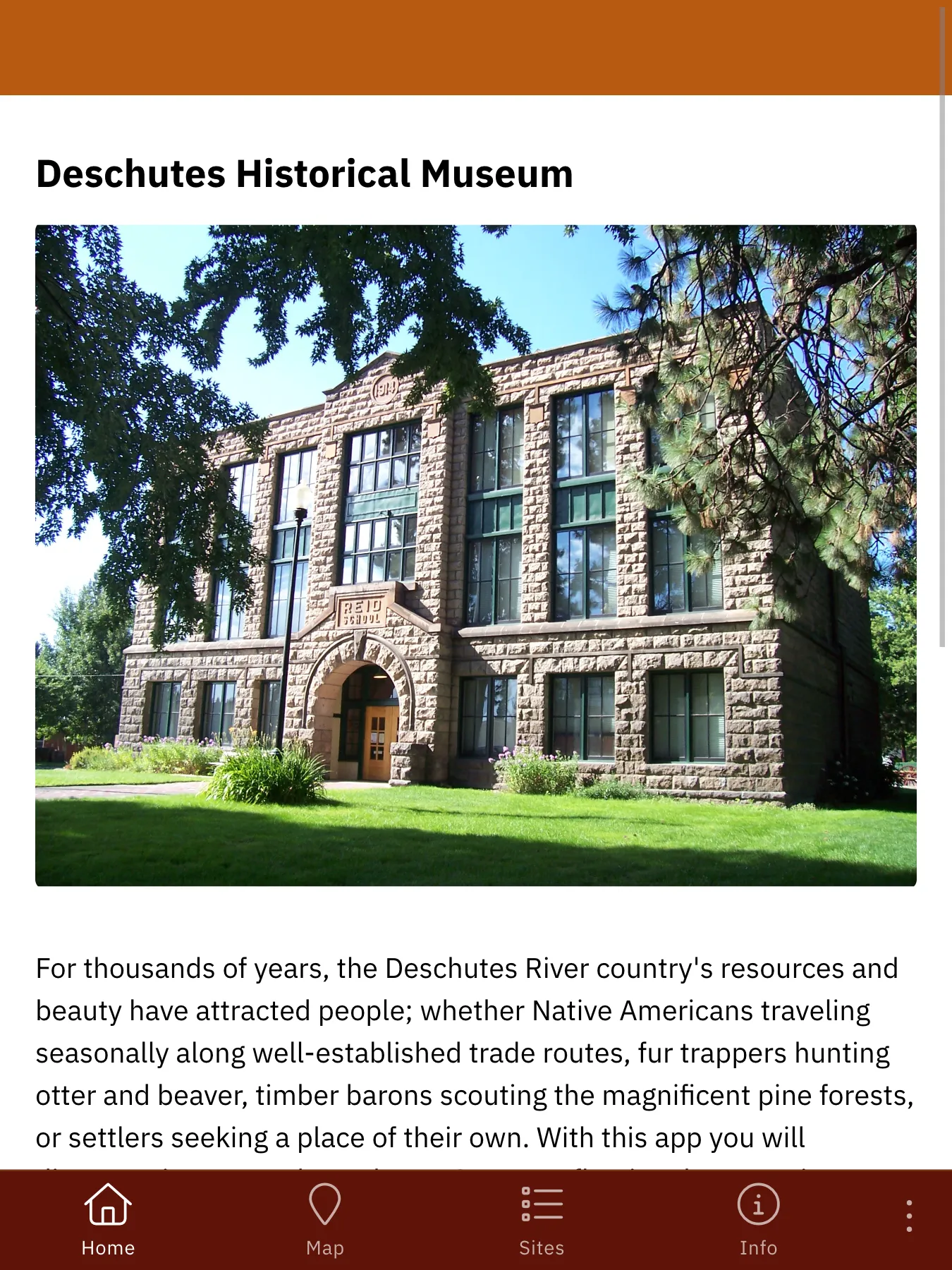 Historic Deschutes | Indus Appstore | Screenshot