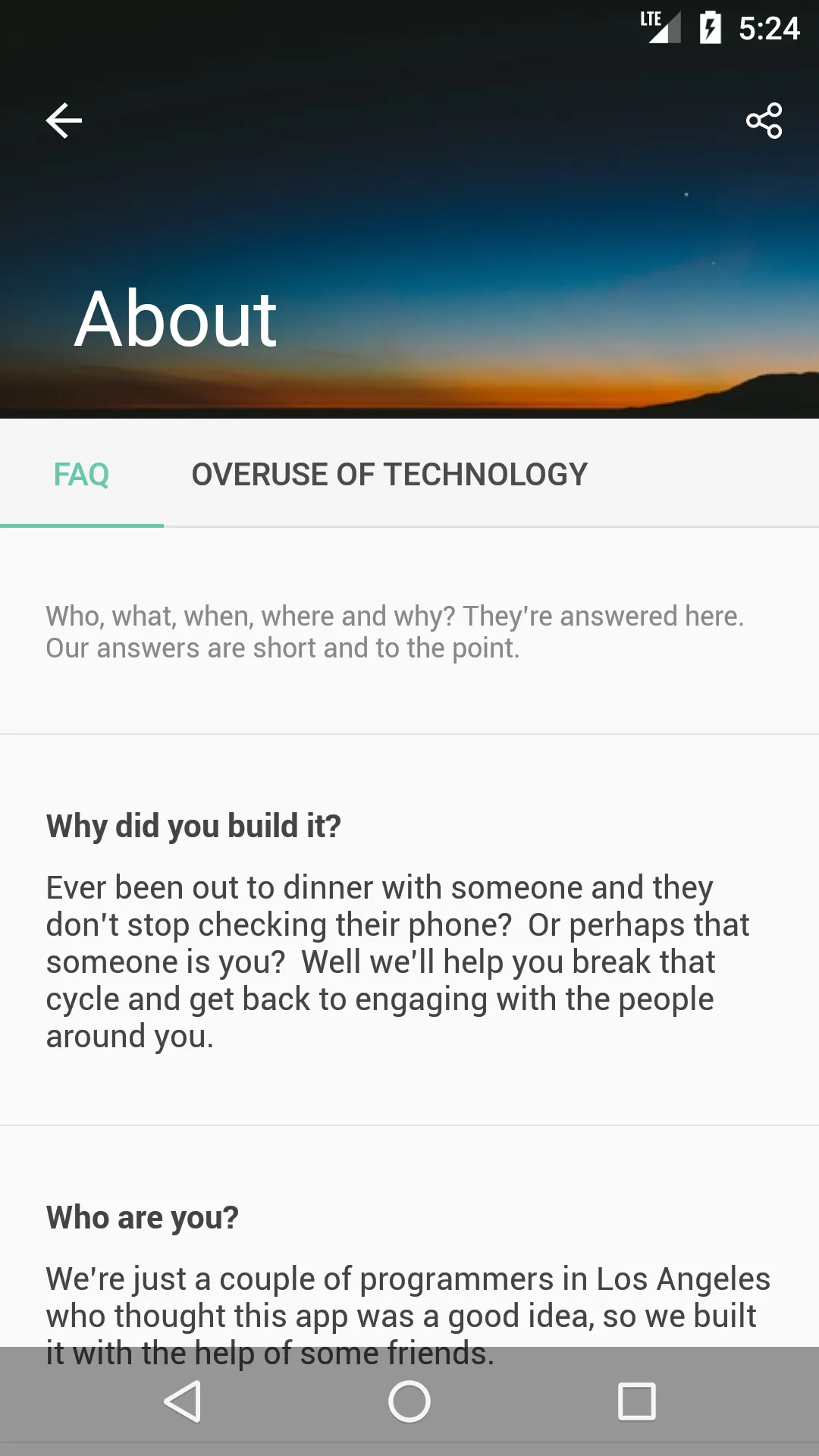 Off the Grid - Digital Detox | Indus Appstore | Screenshot