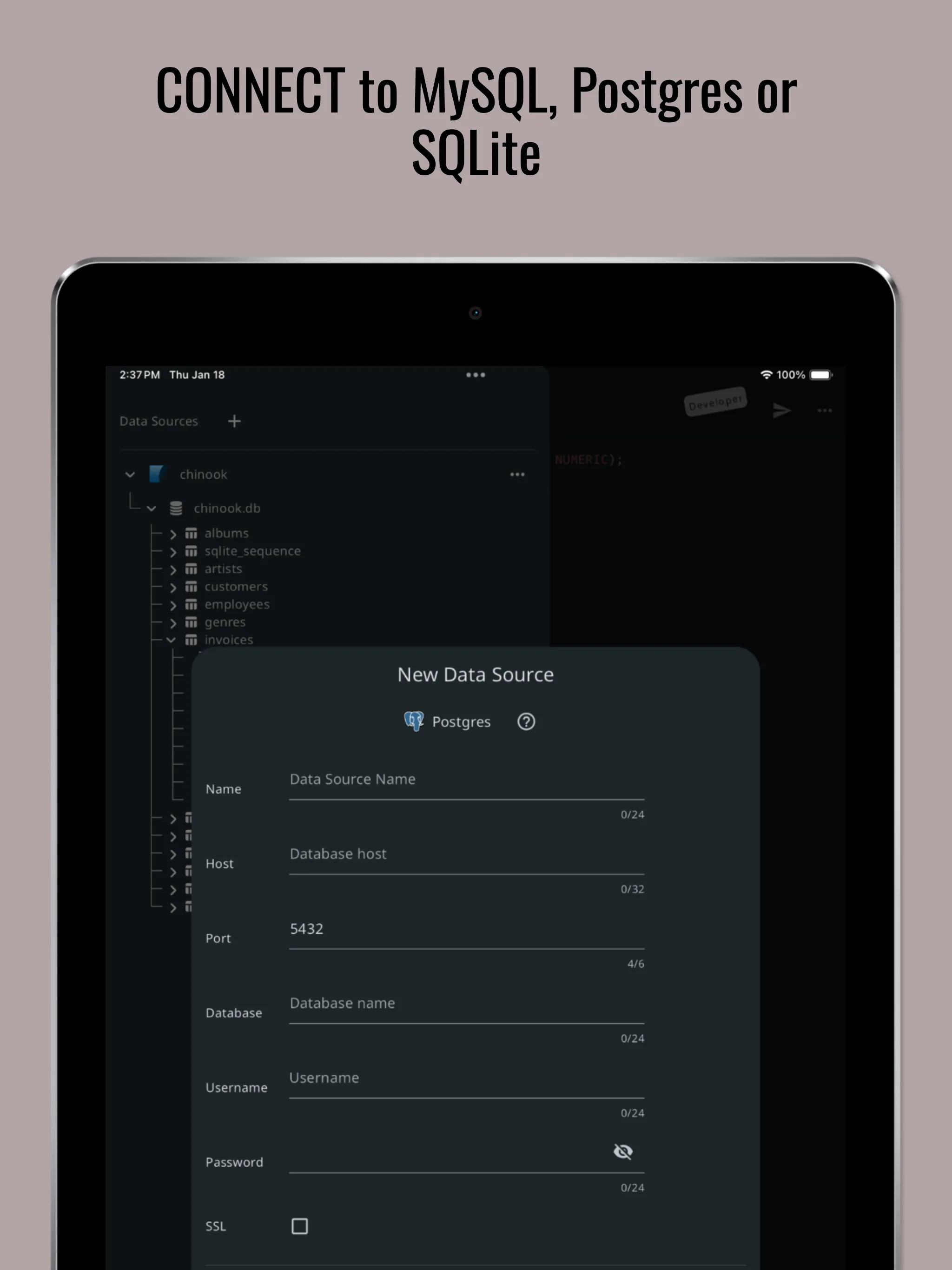 SQL Database Manager DB-Client | Indus Appstore | Screenshot