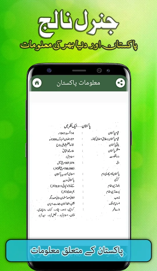 General Knowledge Urdu Pak GK | Indus Appstore | Screenshot