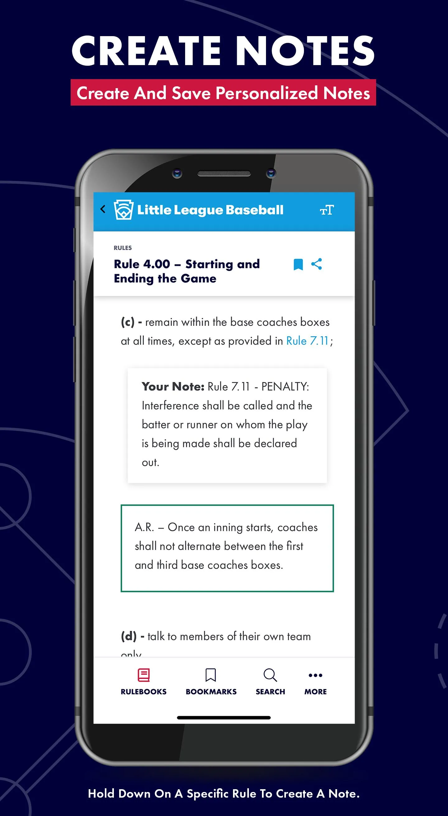 Little League Rulebook | Indus Appstore | Screenshot