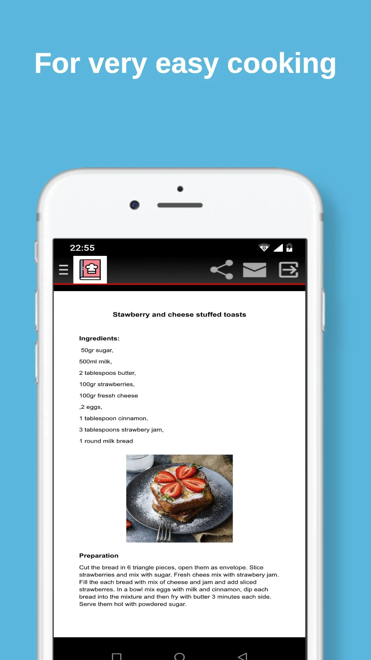 French Toasts Recipe | Indus Appstore | Screenshot