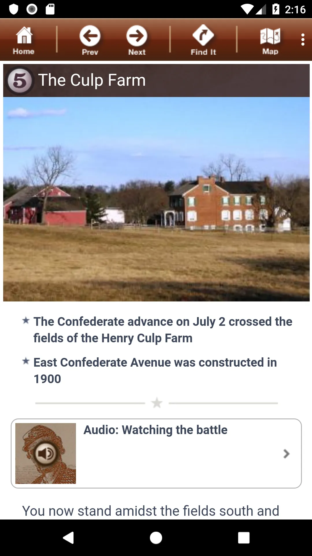 Gettysburg Battle App | Indus Appstore | Screenshot