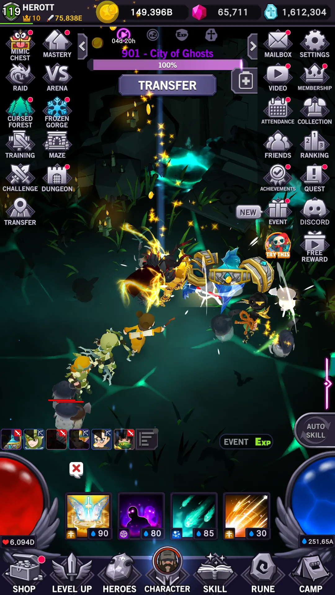 AFK Dungeon : Idle Action RPG | Indus Appstore | Screenshot