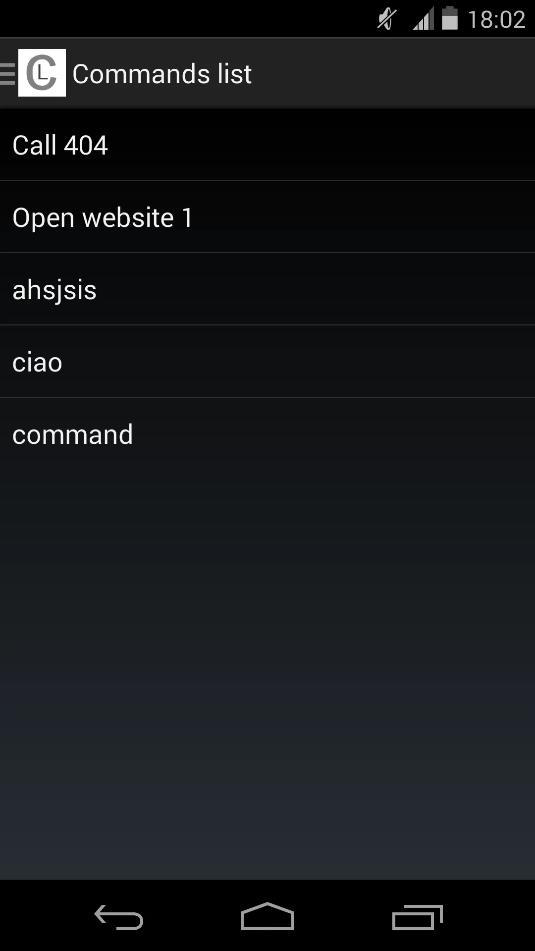 Commands Launcher | Indus Appstore | Screenshot