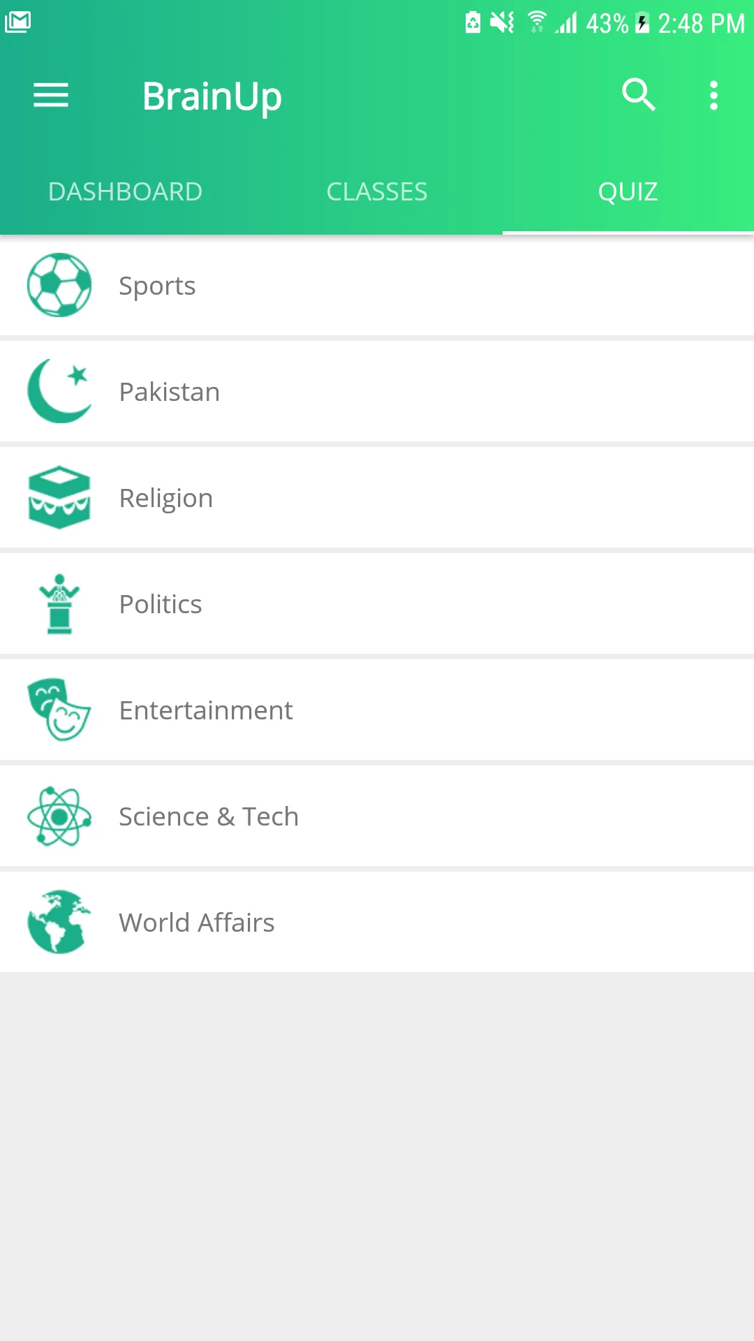 BrainUp-Online Tests & Mcqs | Indus Appstore | Screenshot