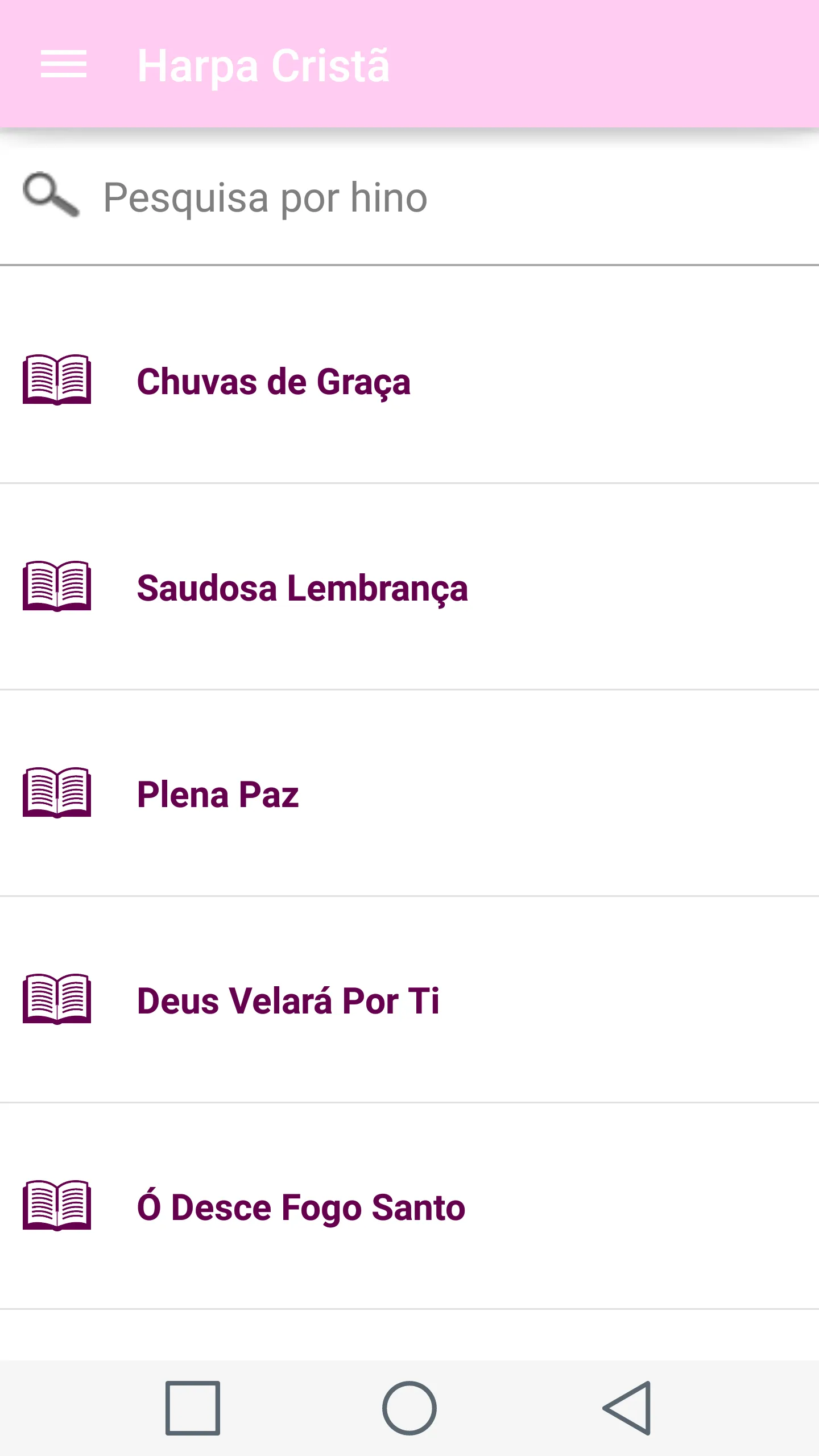 Harpa Cristã Feminina | Indus Appstore | Screenshot