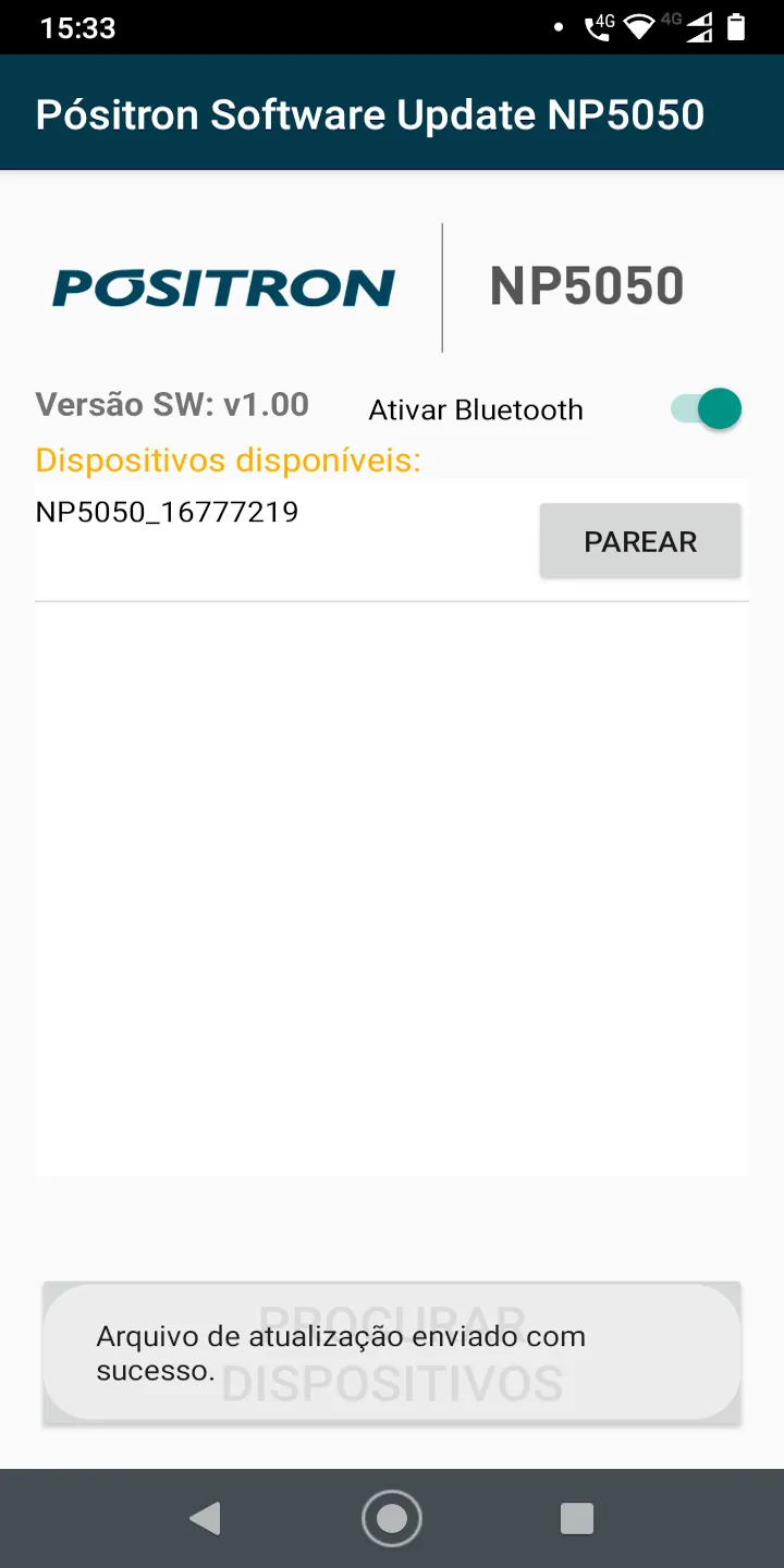 Pósitron Software Update NP505 | Indus Appstore | Screenshot