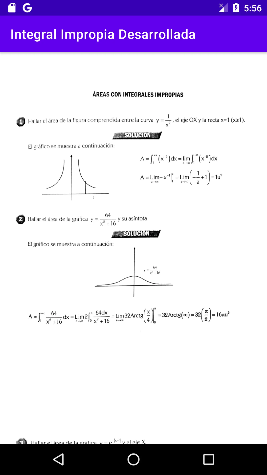 Integral Impropia Desarrollada | Indus Appstore | Screenshot