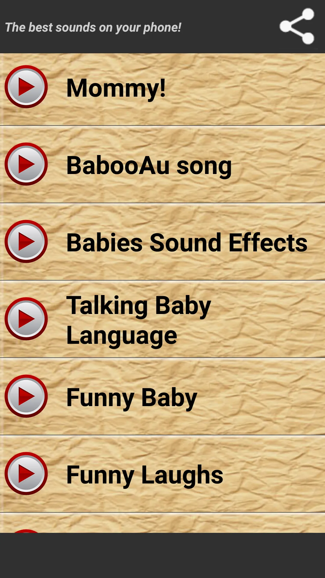 Funny Baby Ringtones | Indus Appstore | Screenshot